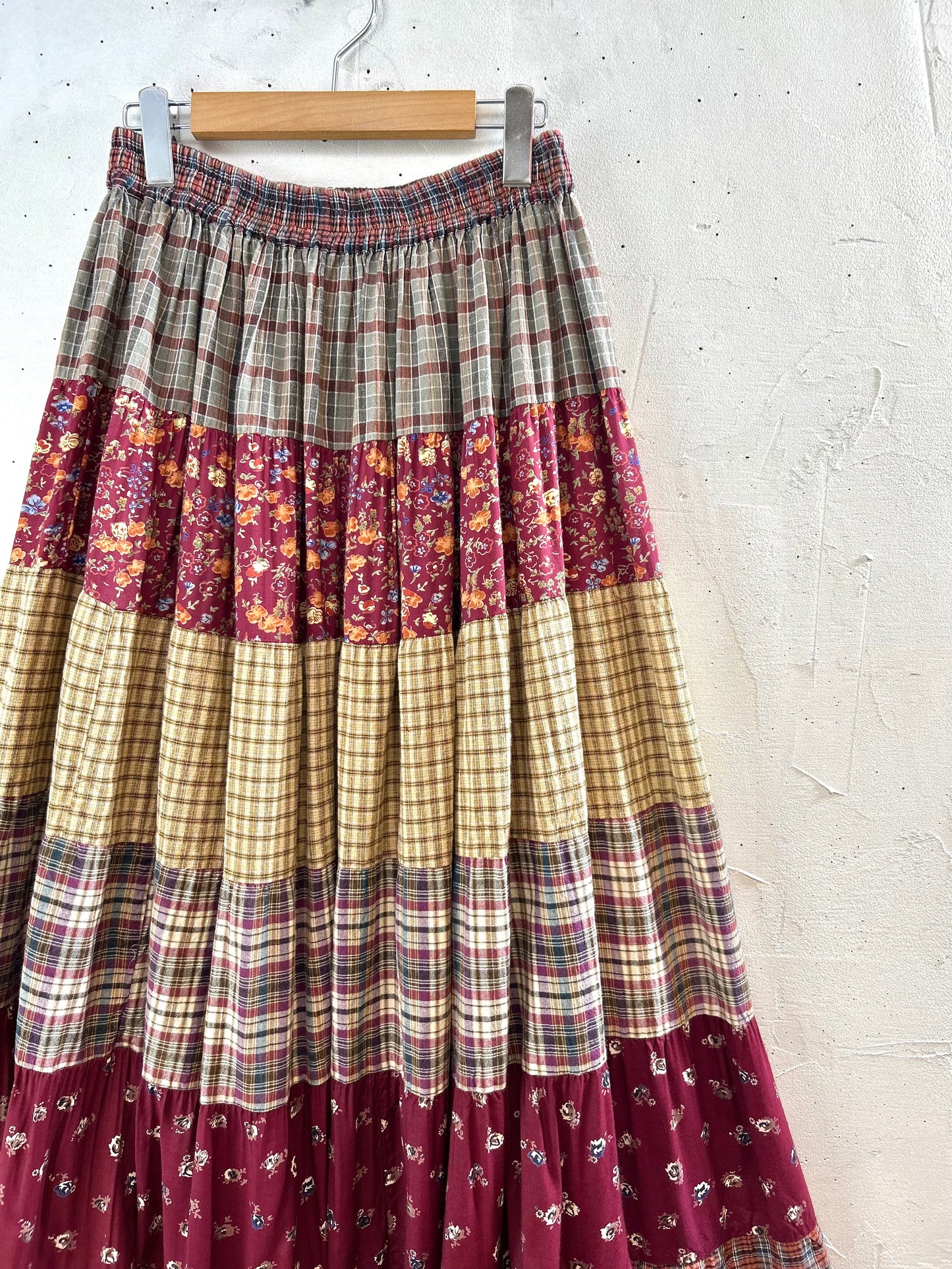 Vintage Tiered Skirt MADE lN INDIA [E30243]