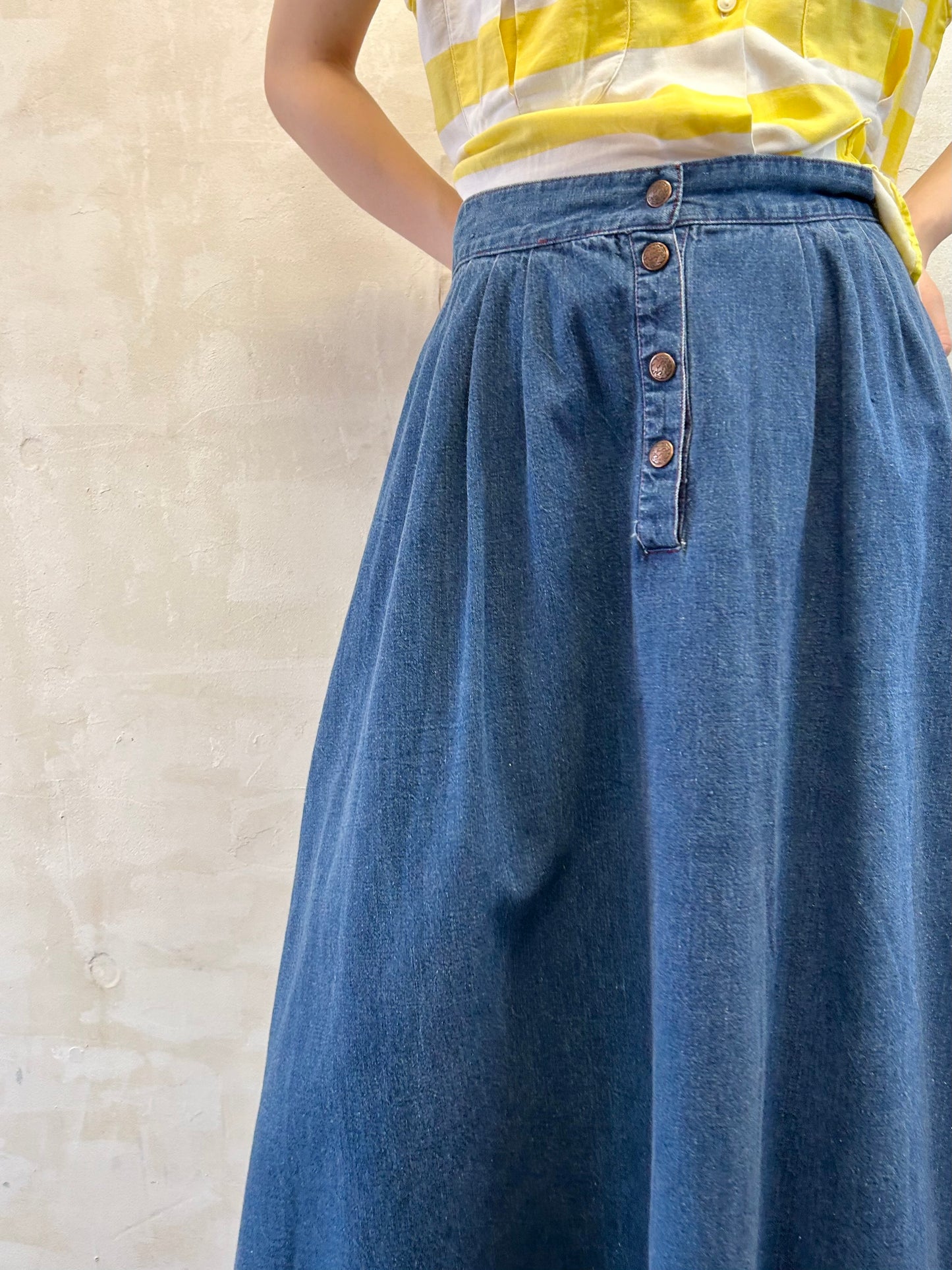 Vintage Denim Skirt [E27198]