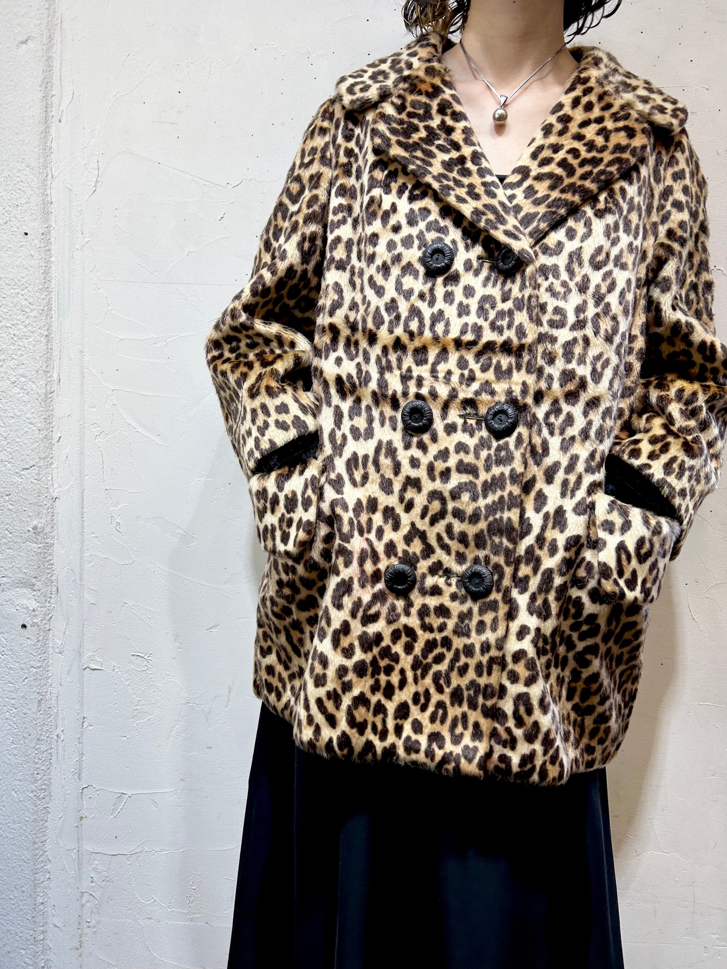 ’60s Vintage Eco Fur Coat 〜SOMALI〜 [L25710]