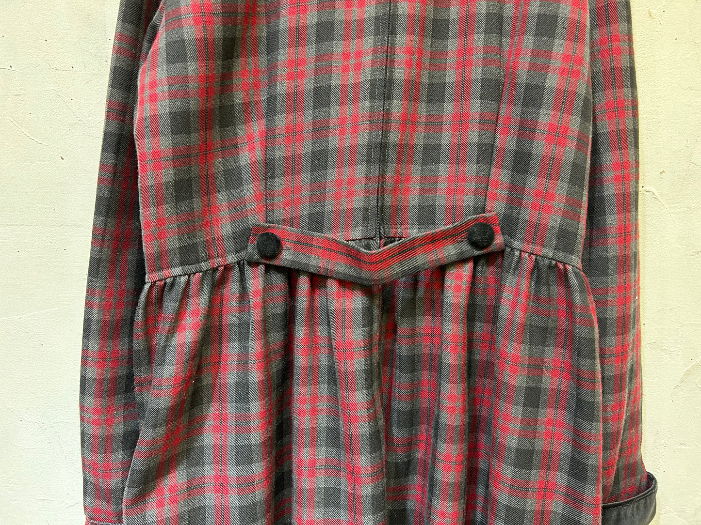 Vintage Plaid Dress [I25010]