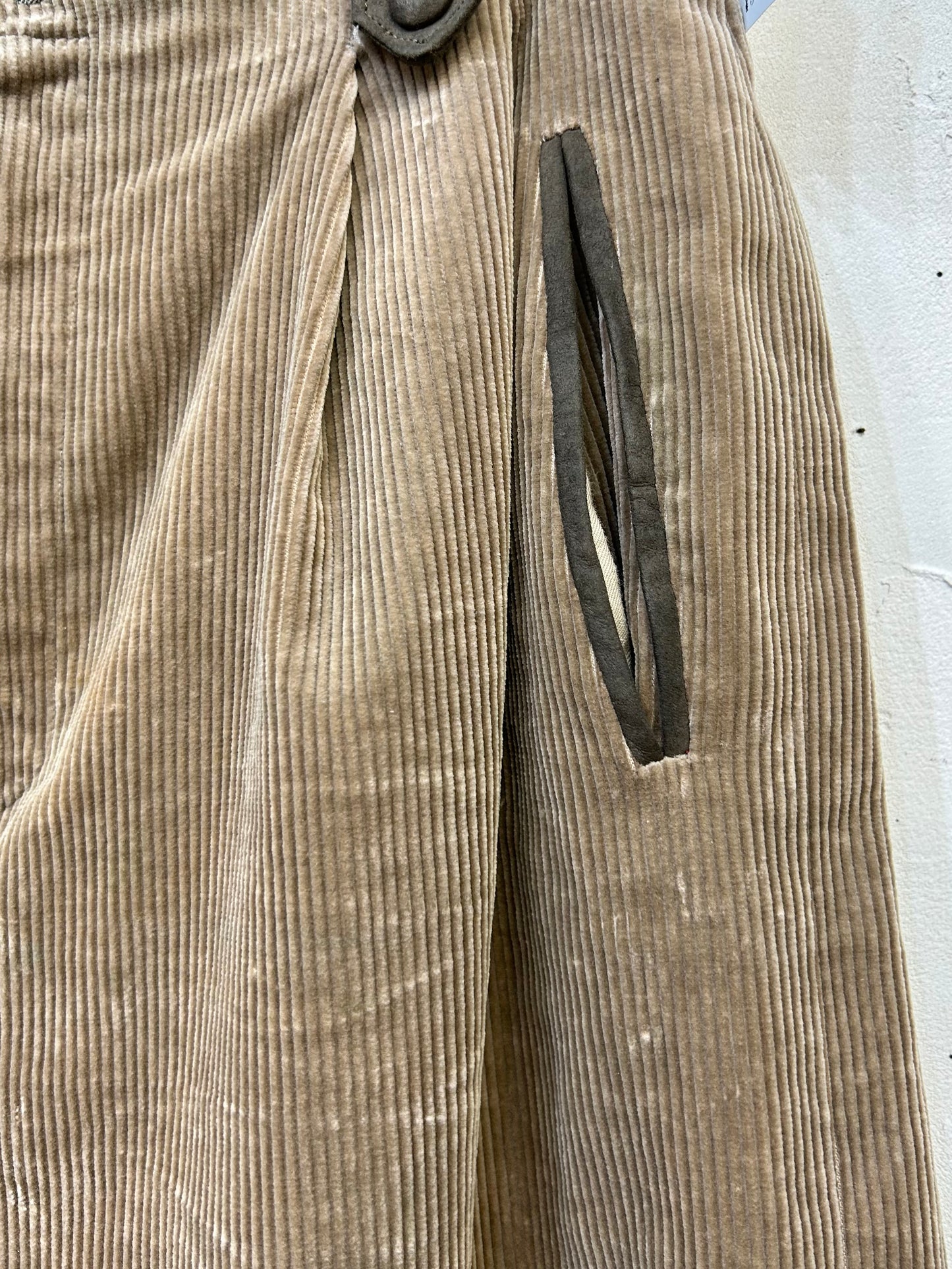Vintage Corduroy Half Pants [I25005]