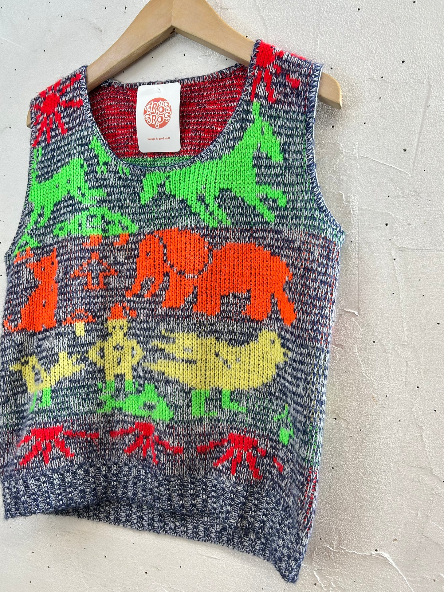 Vintage Knit Vest [L29719]