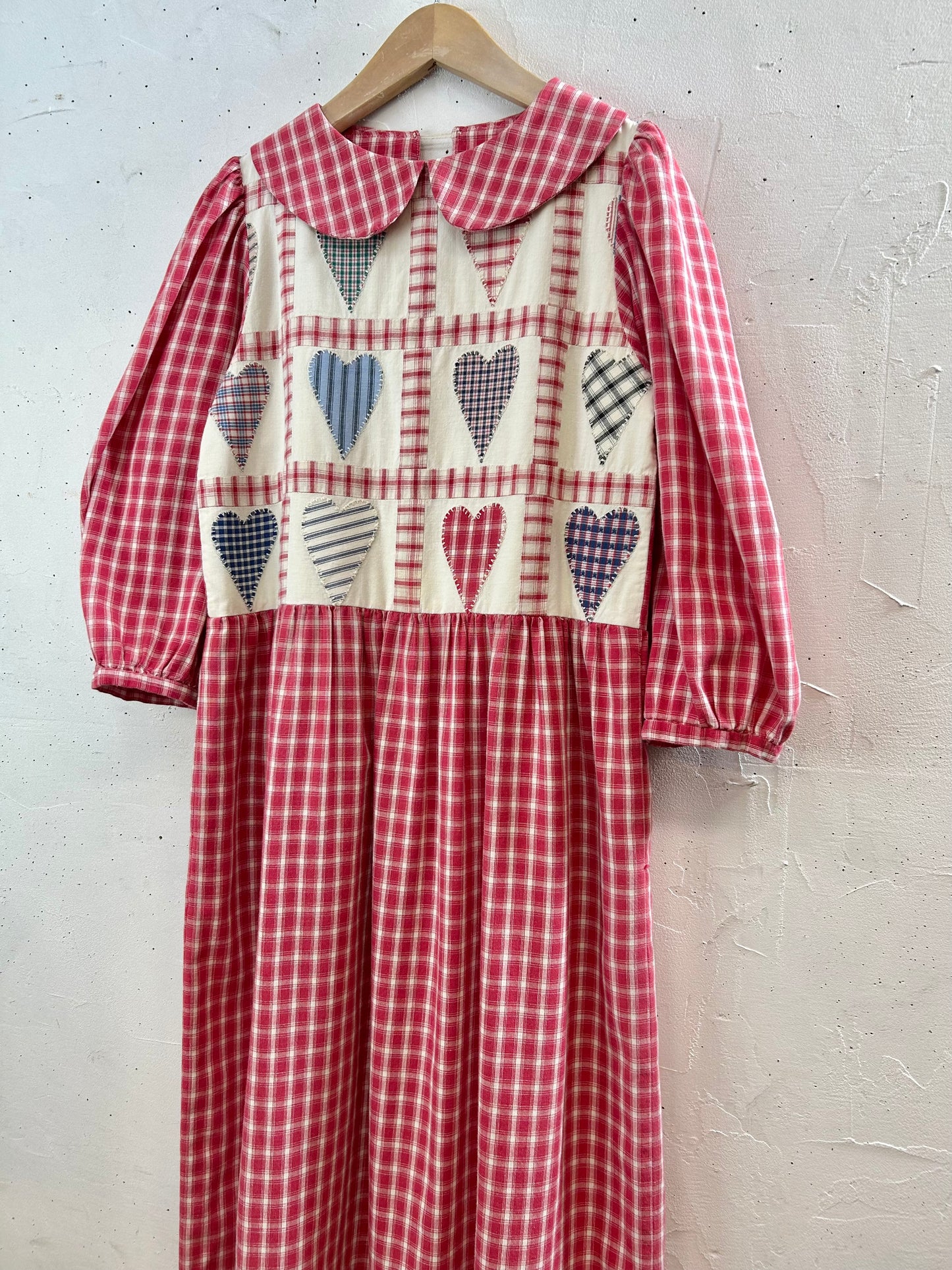 Vintage Heart Patchwork Dress [F30464]