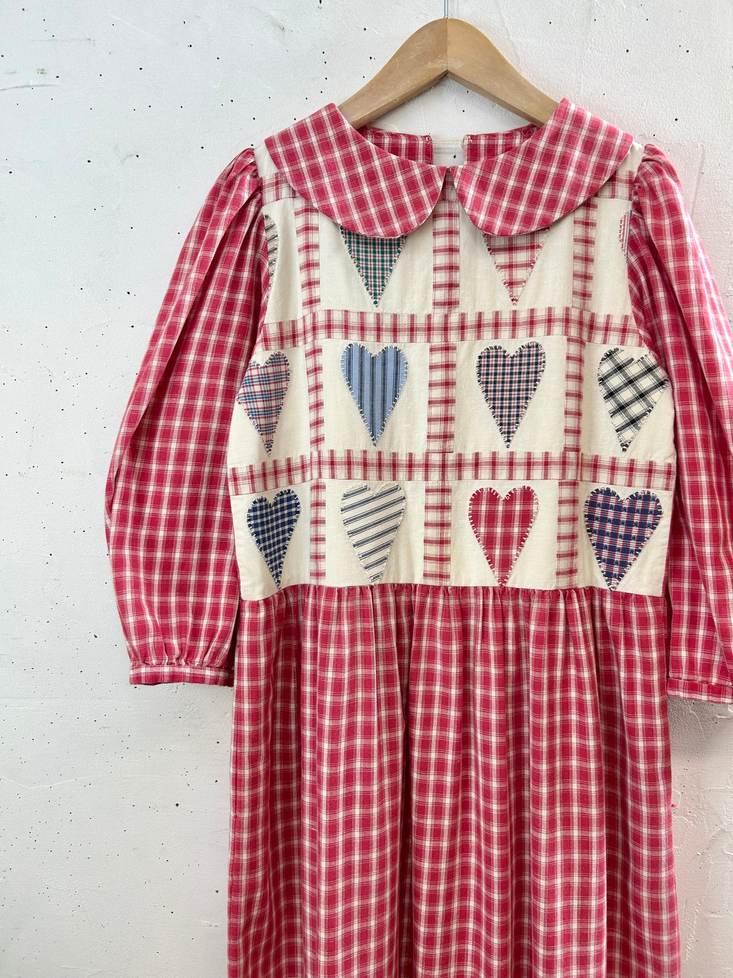 Vintage Heart Patchwork Dress [F30464]