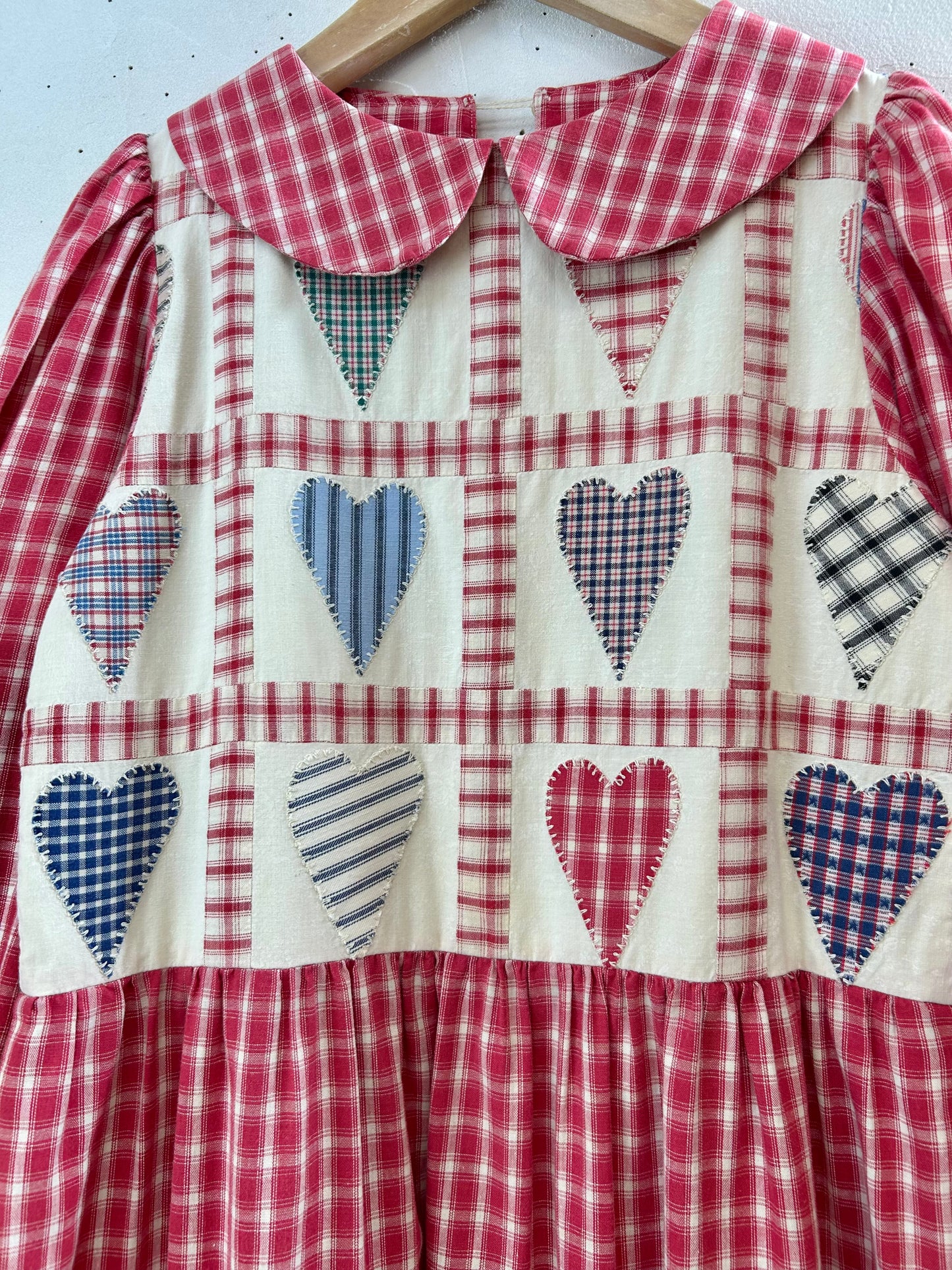 Vintage Heart Patchwork Dress [F30464]