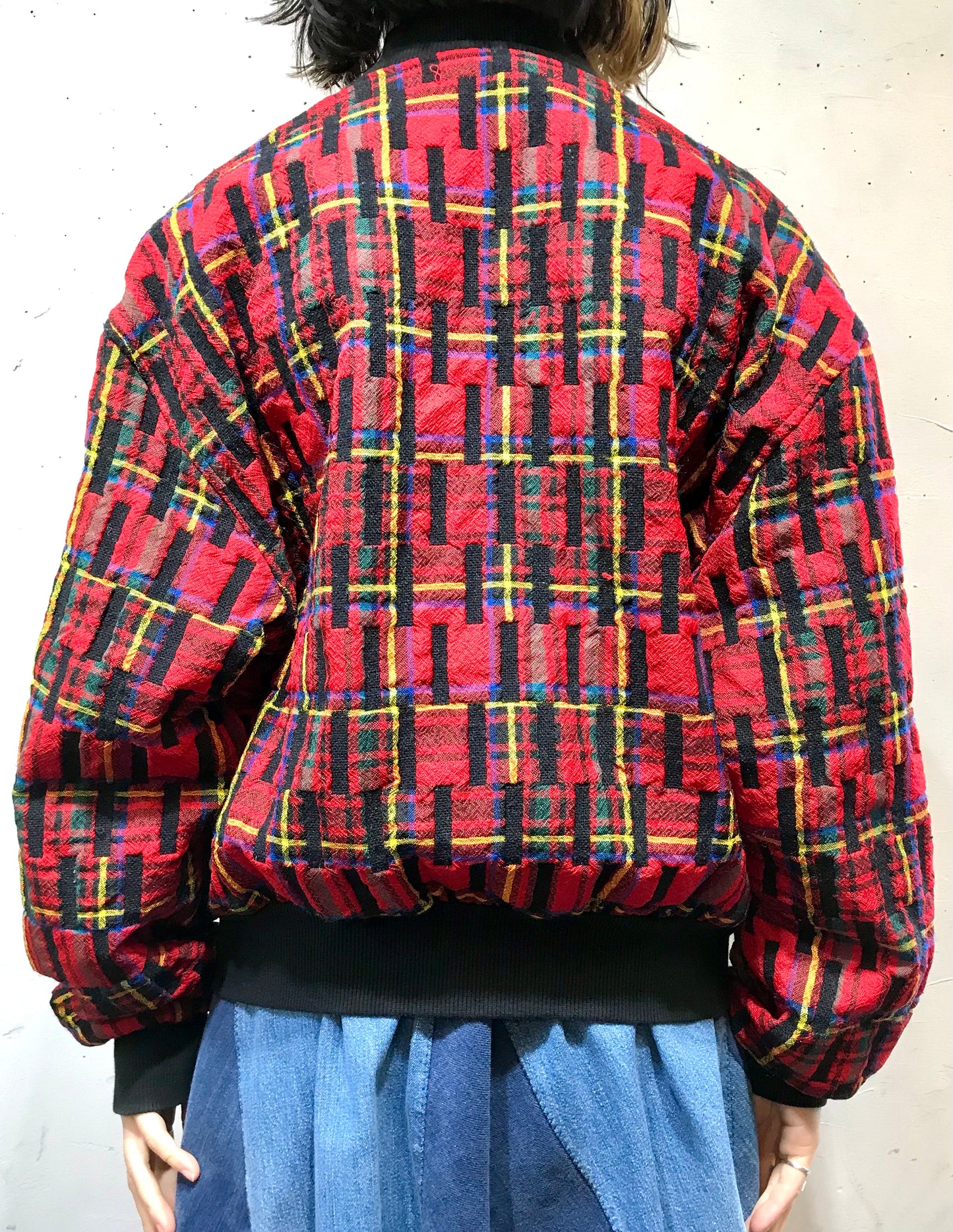 Vintage Plaid Blouson [L25809]