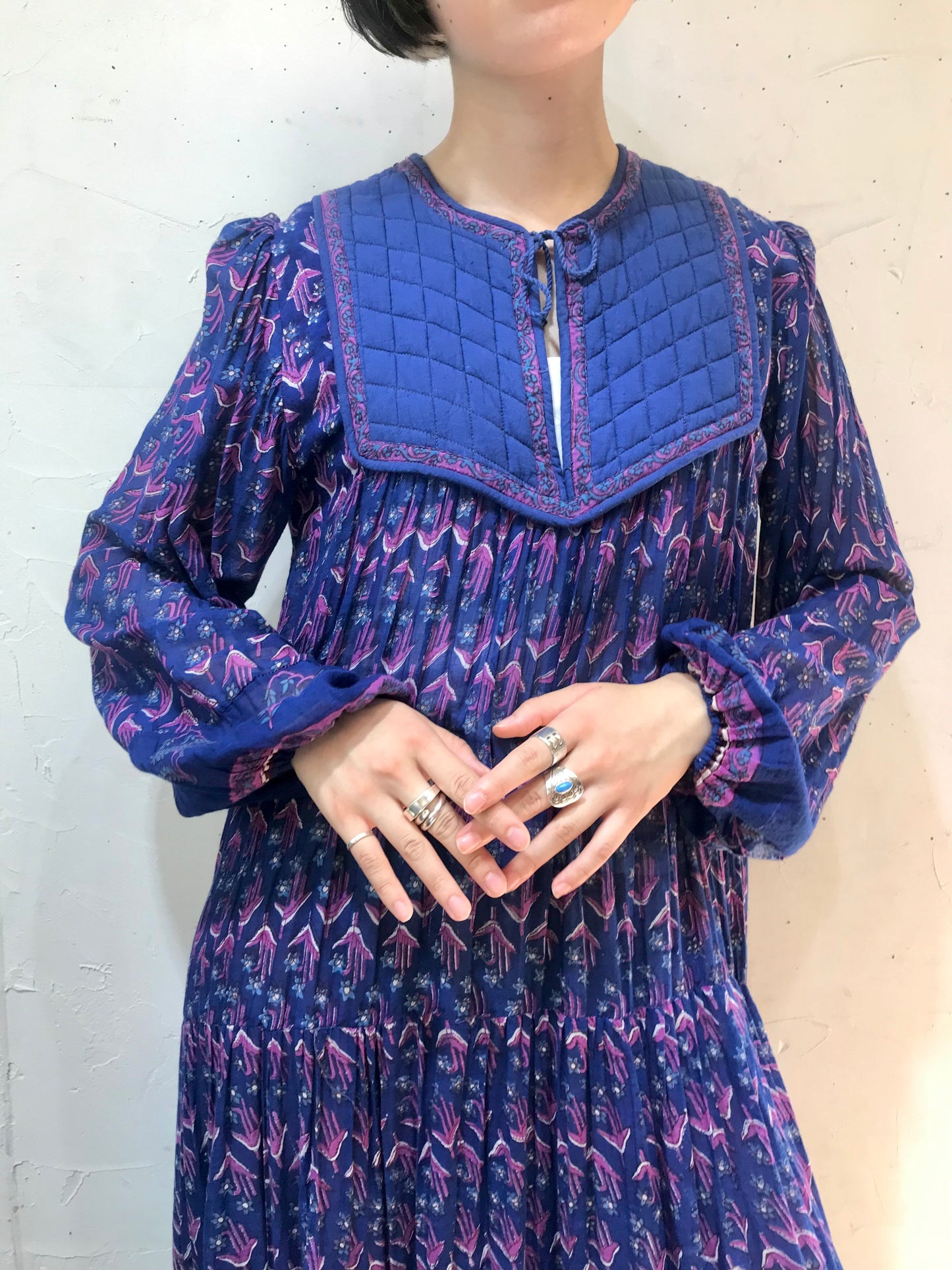 Vintage Indian Cotton Dress [H24766]