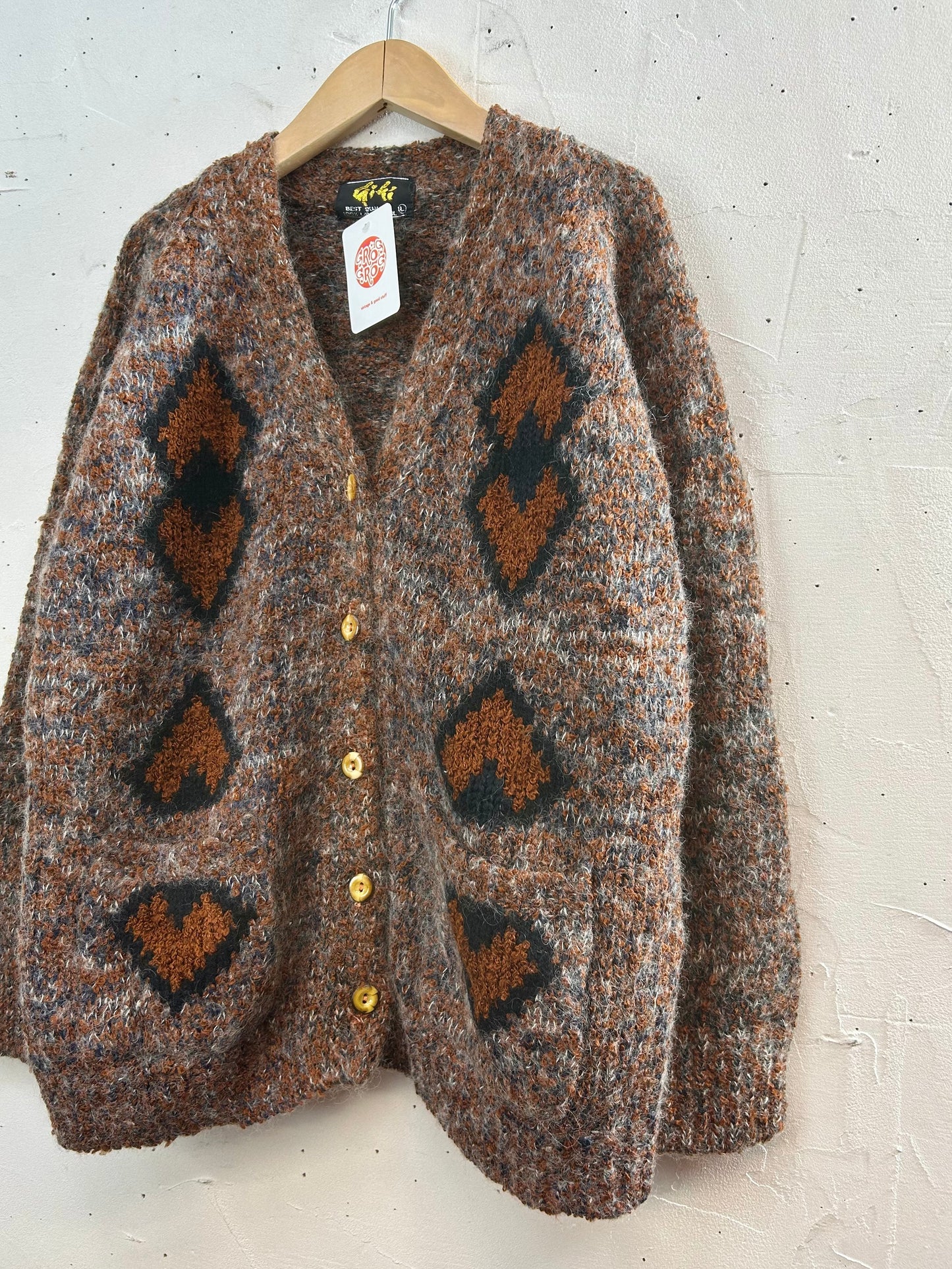 Vintage Wool Knit Cardigan [L29176]