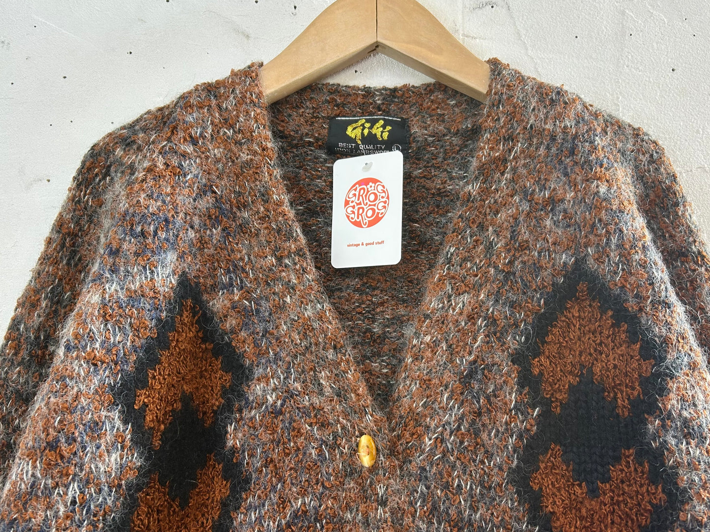 Vintage Wool Knit Cardigan [L29176]