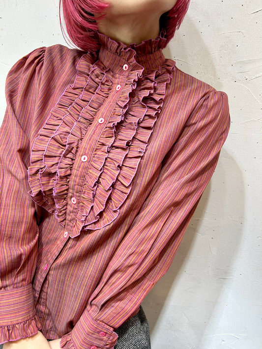 Vintage Frill Blouse 〜Liz claiborne〜 [K25665]