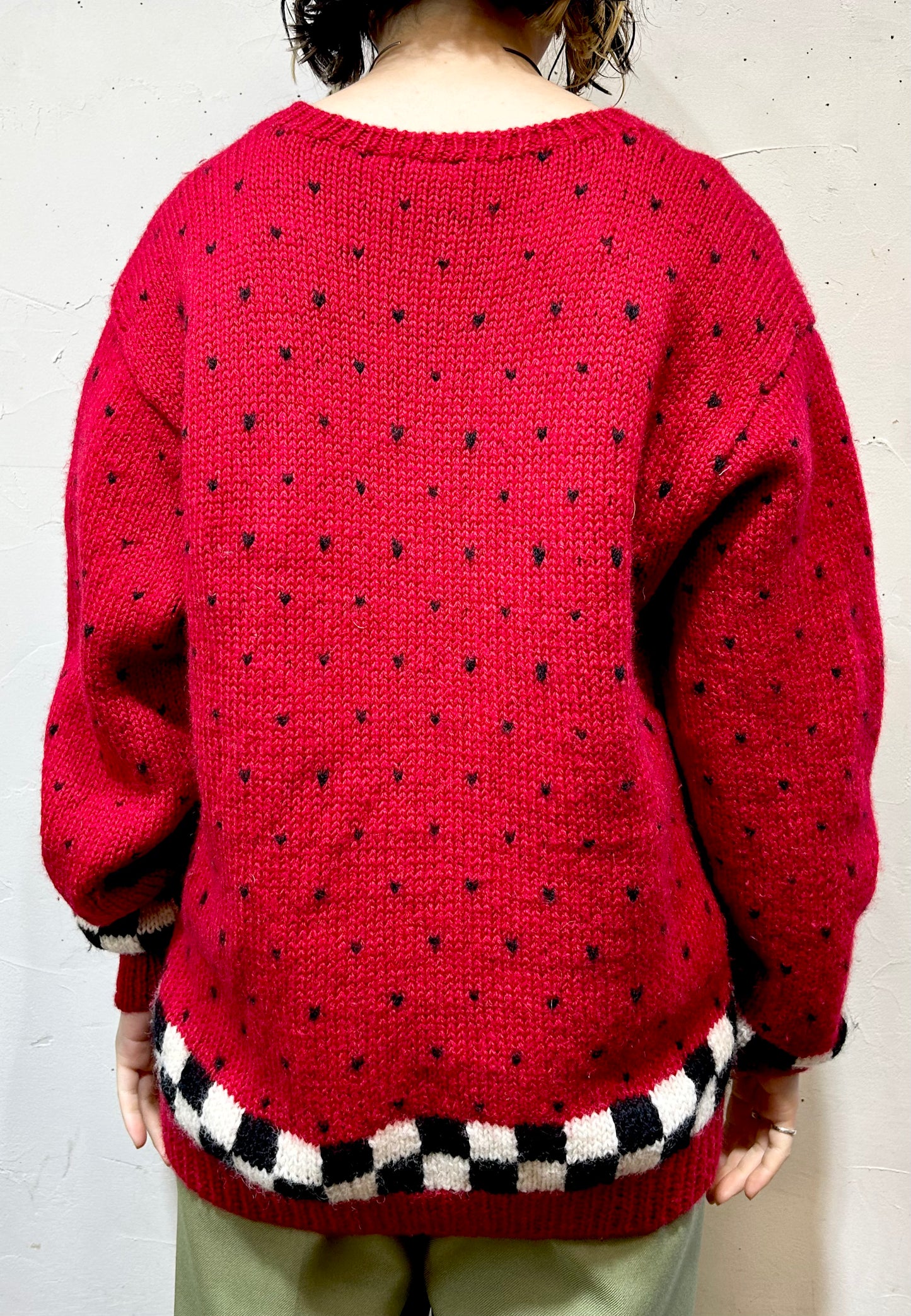 Vintage Hand Knit Sweater [L25705]