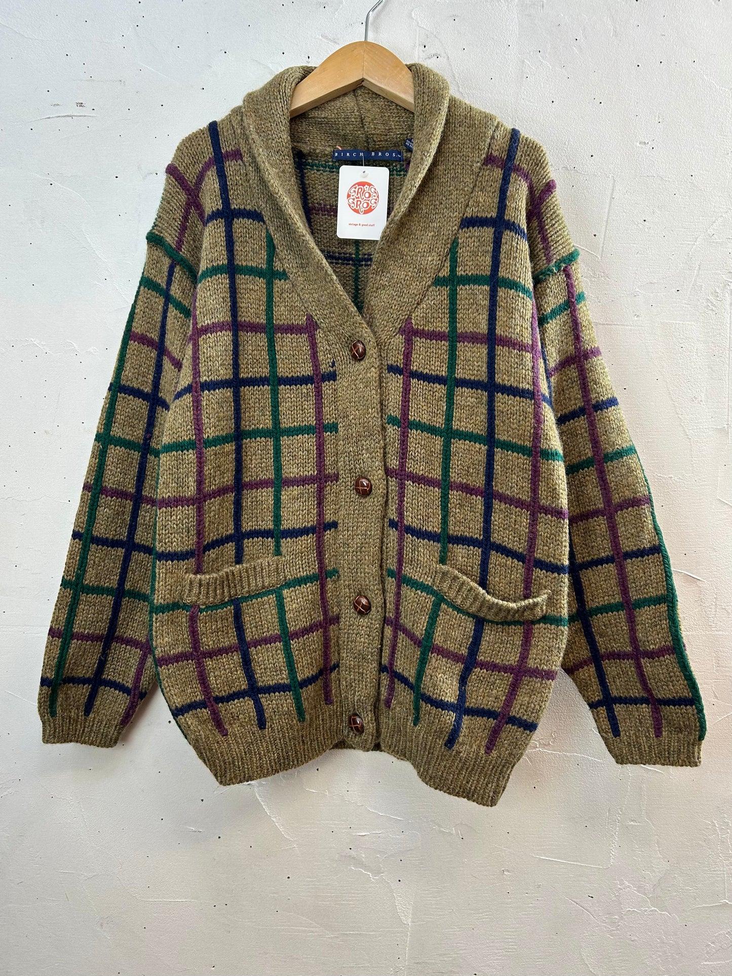 Vintage Wool Knit Cardigan [L29175]