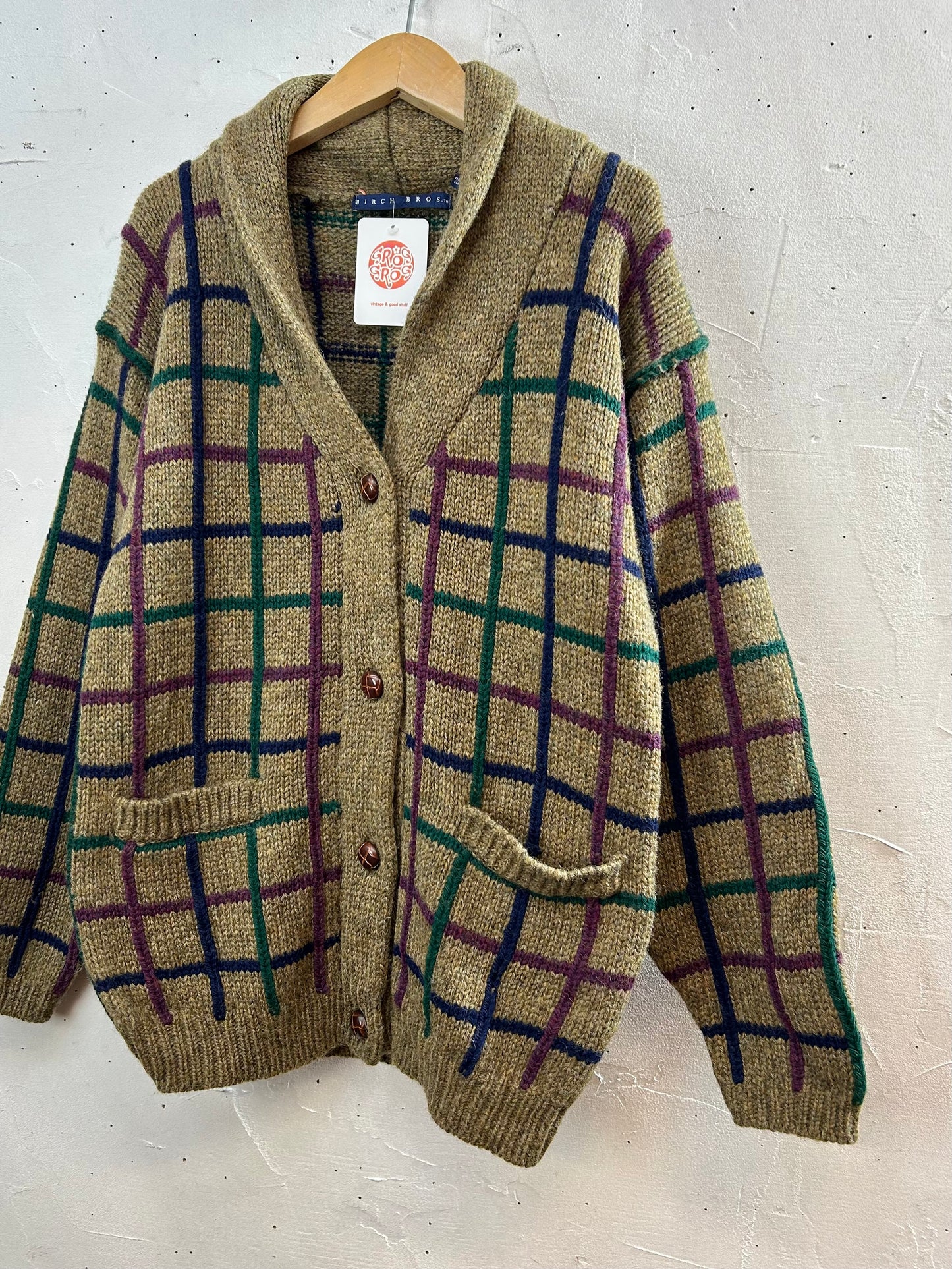 Vintage Wool Knit Cardigan [L29175]