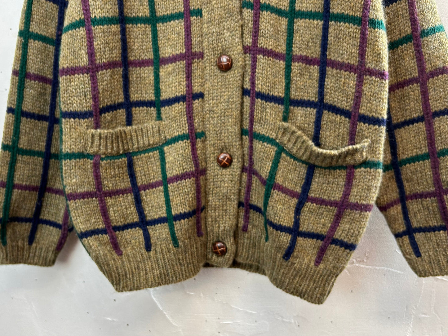 Vintage Wool Knit Cardigan [L29175]