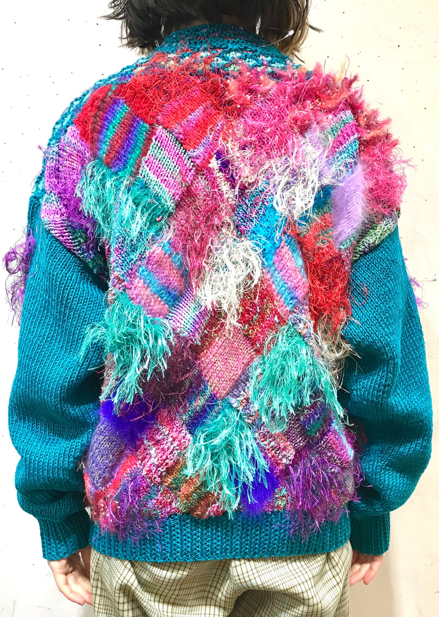 Vintage Hand Knit Cardigan [L25807]