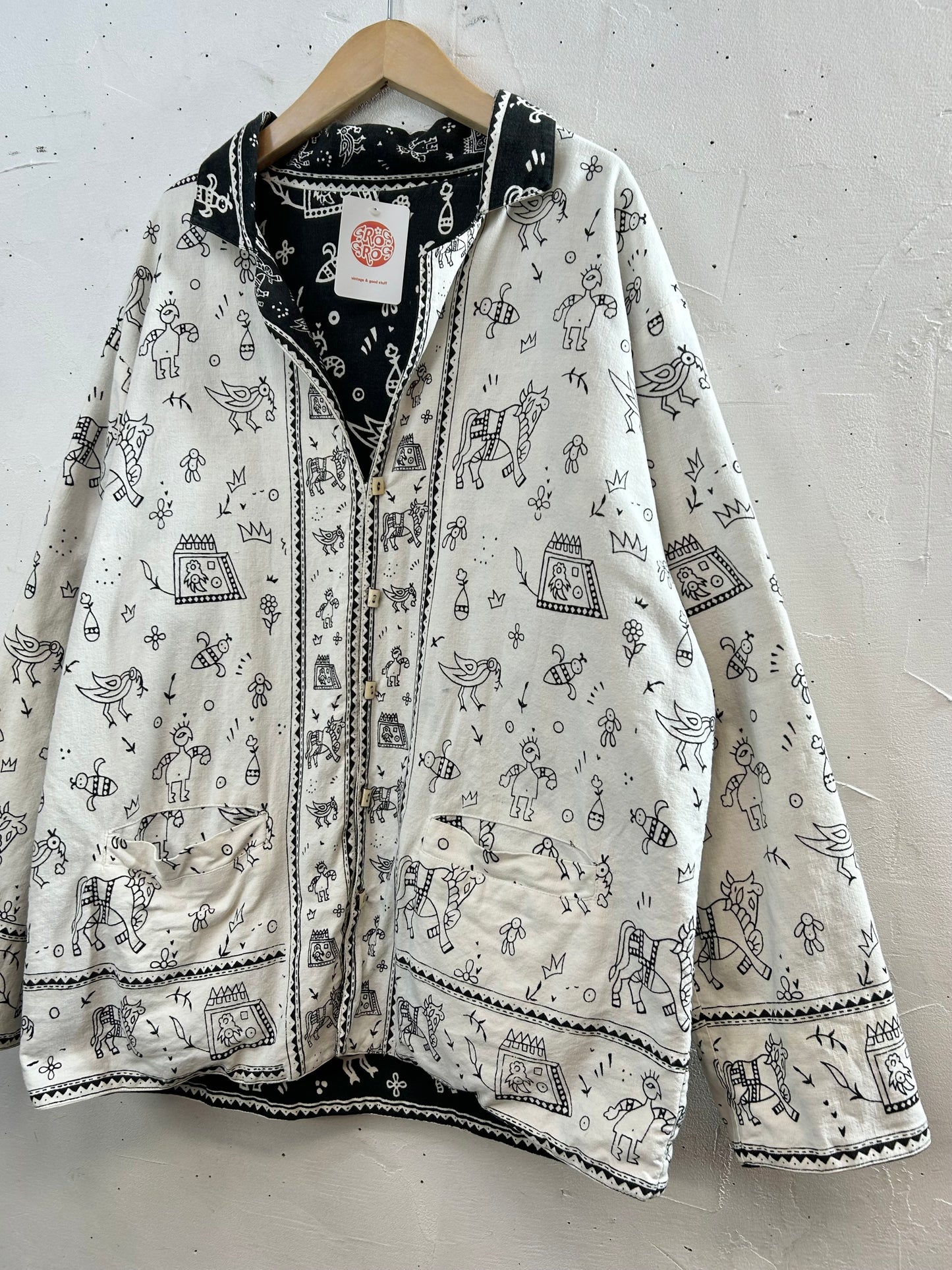 Vintage Reversible Cotton Jacket [L29178]