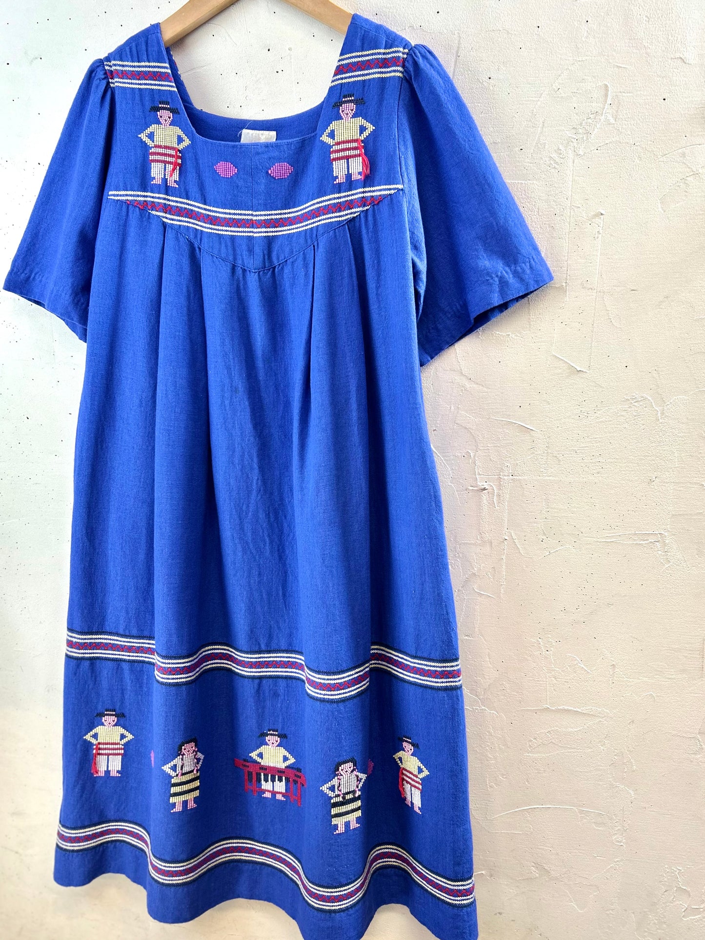 Vintage Guatemala Embroidery Dress[G30687]