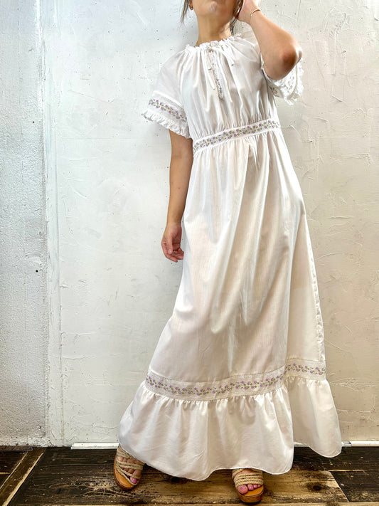 '70s Vintage Dress〜Schiesser〜 [H28302]