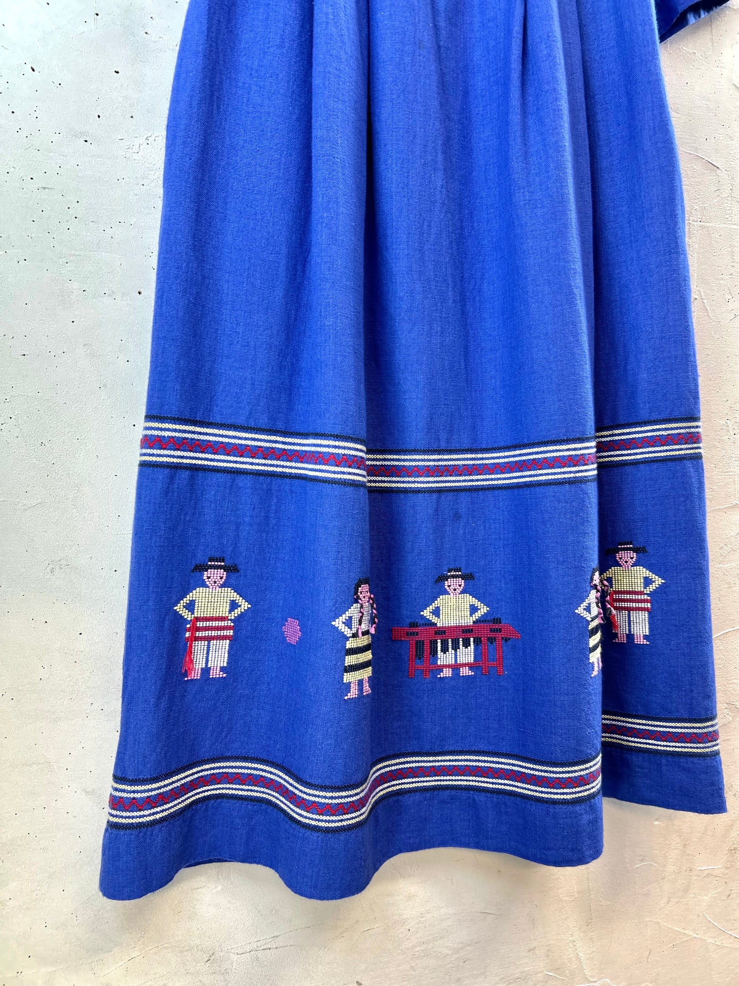 Vintage Guatemala Embroidery Dress[G30687]