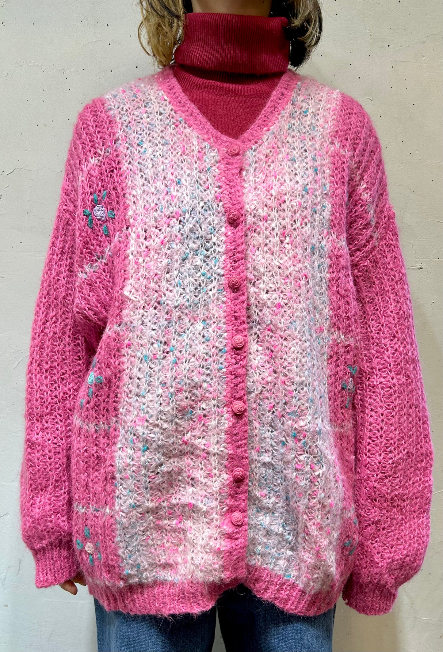 Vintage Knit Cardigan MADE IN ITALY [A25895]