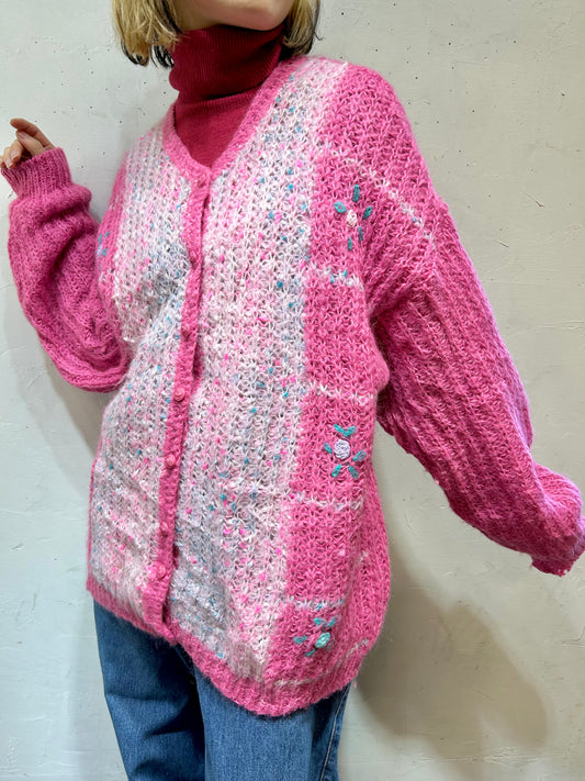 Vintage Knit Cardigan MADE IN ITALY [A25895]