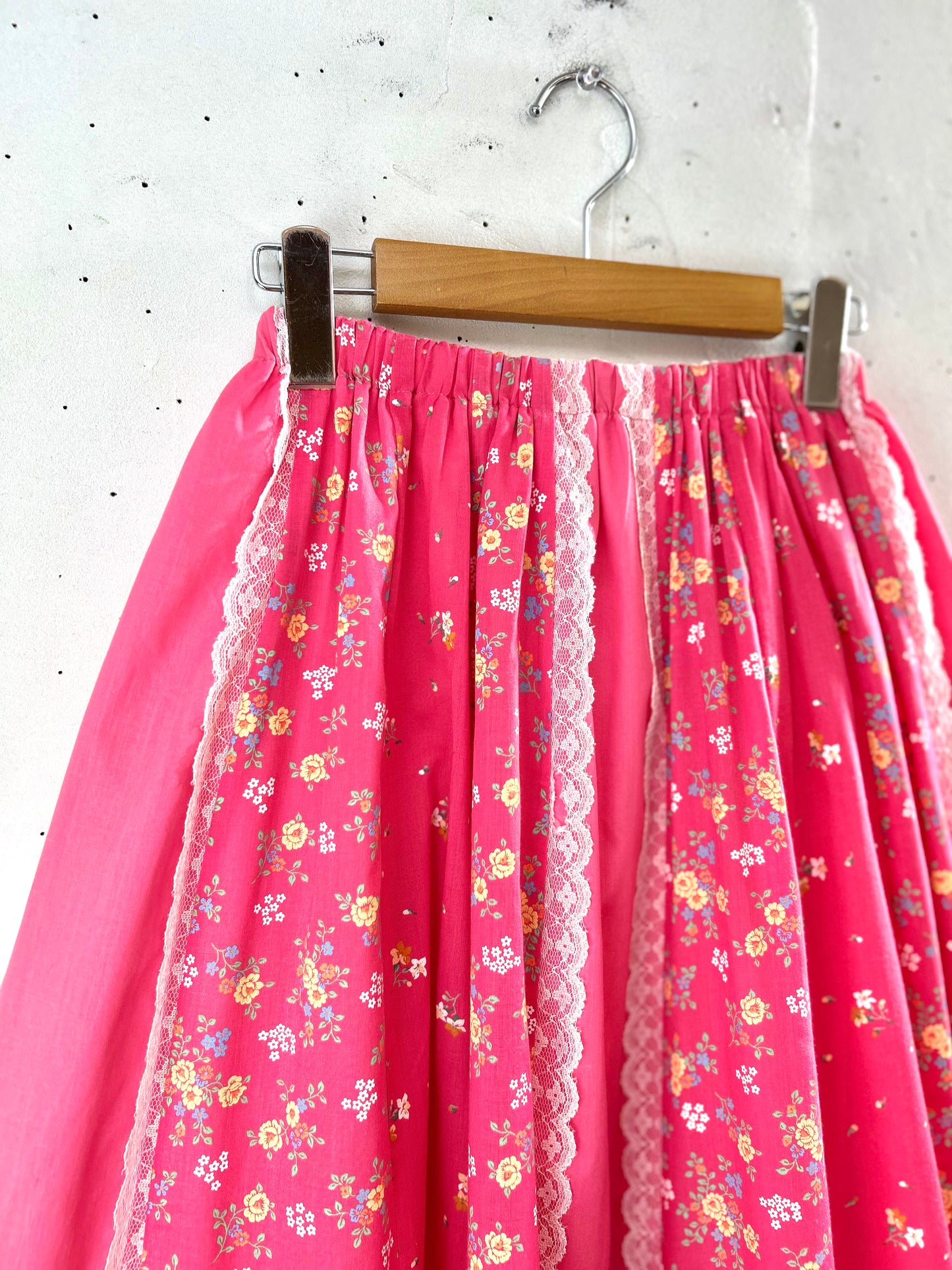 '70s Vintage Patchwork Skirt 〜Carefree Fashions〜 SCOTTSDALE ARIZONA [G30693]