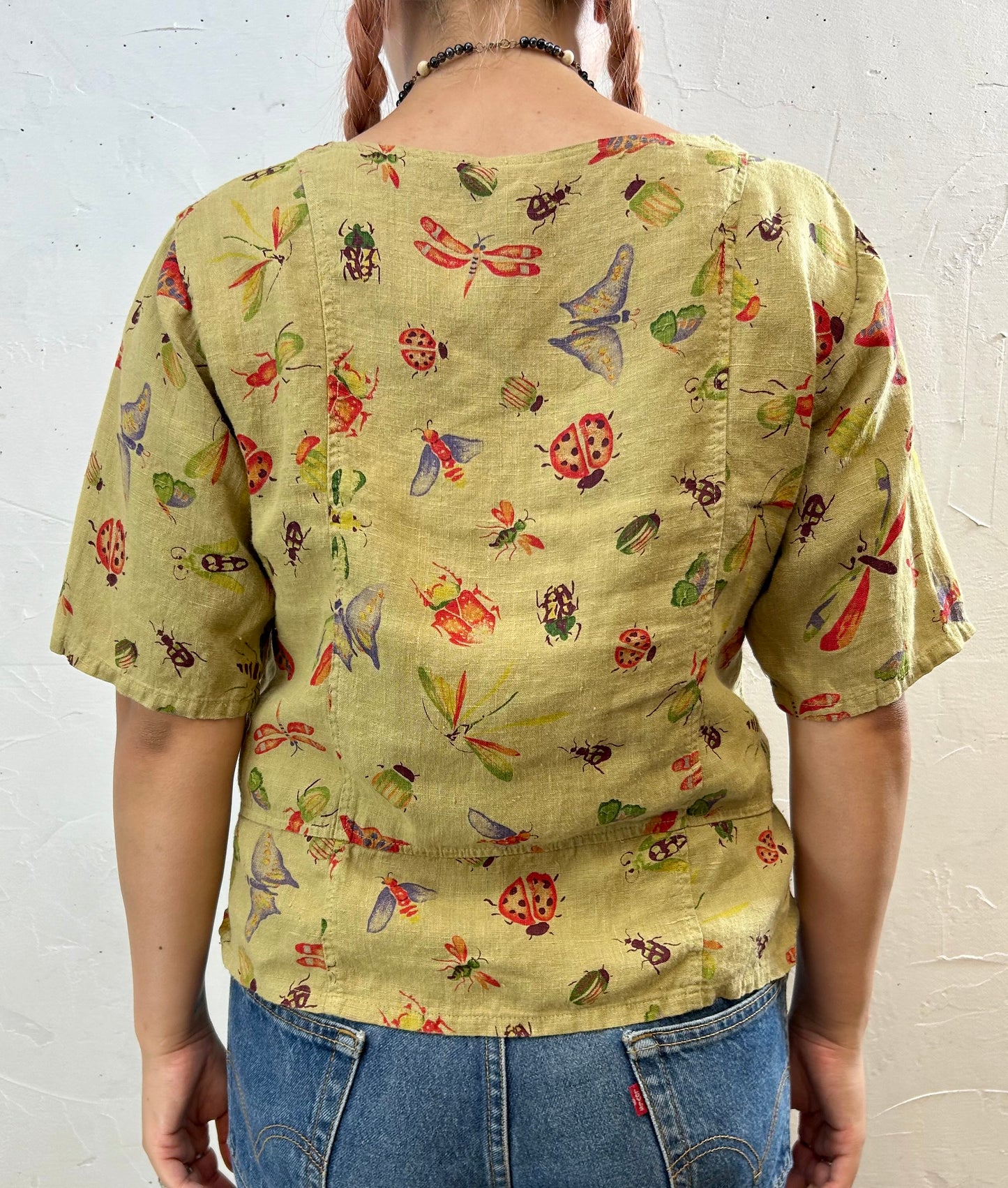 Vintage Linen Tops MADE IN USA [F27620]