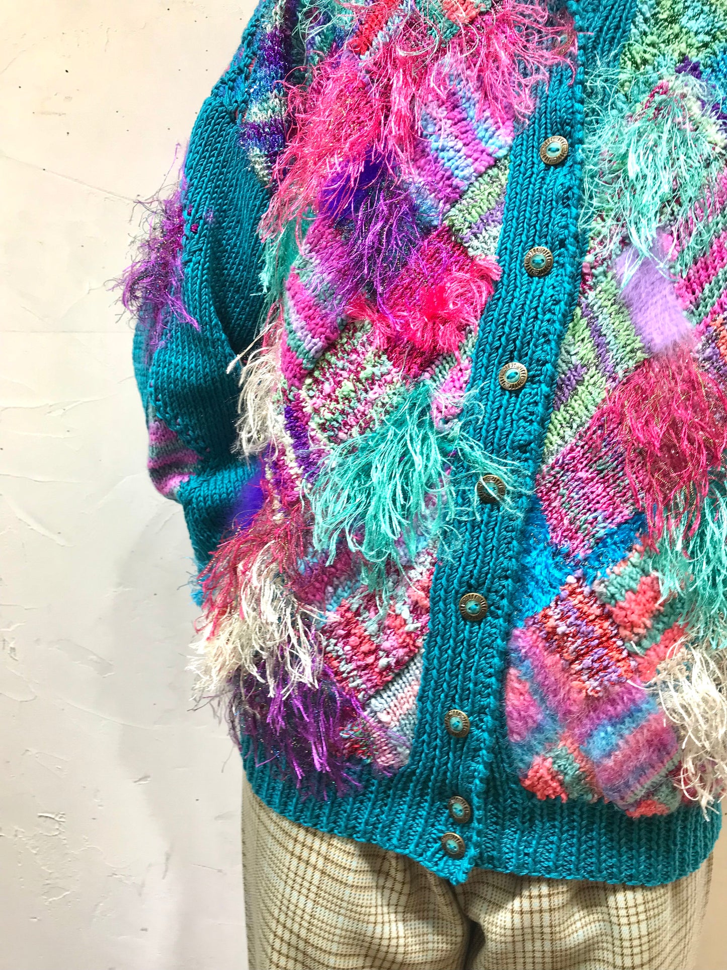 Vintage Hand Knit Cardigan [L25807]