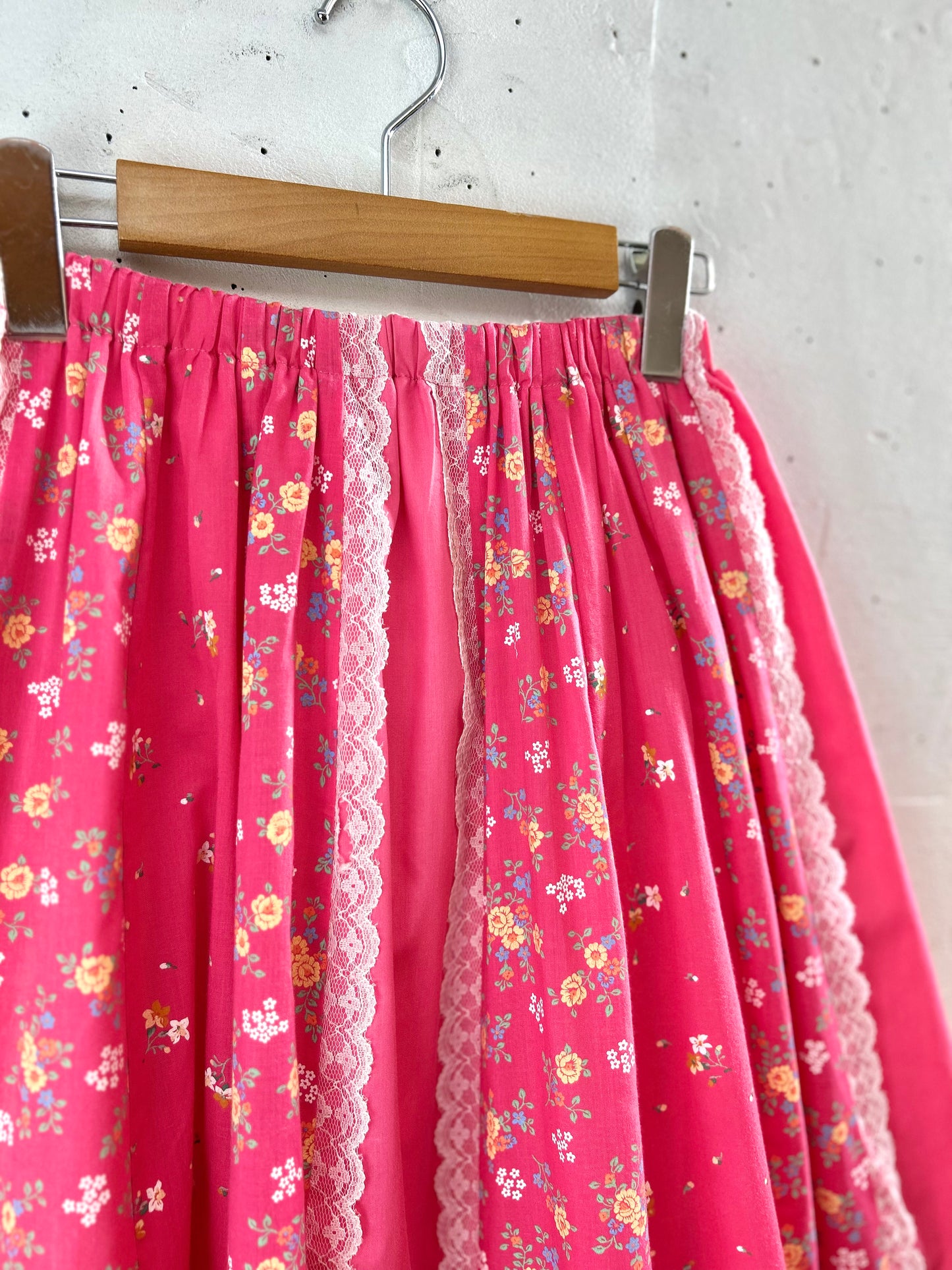 '70s Vintage Patchwork Skirt 〜Carefree Fashions〜 SCOTTSDALE ARIZONA [G30693]