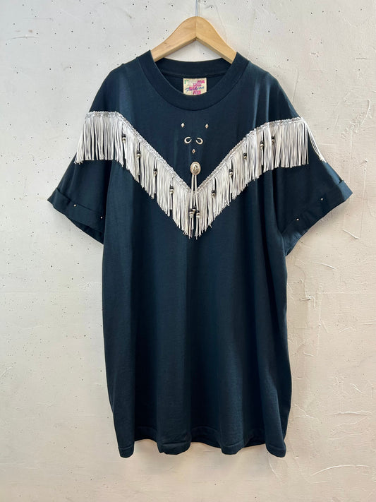 Vintage Western T-Shirt MADE IN USA [F30457]