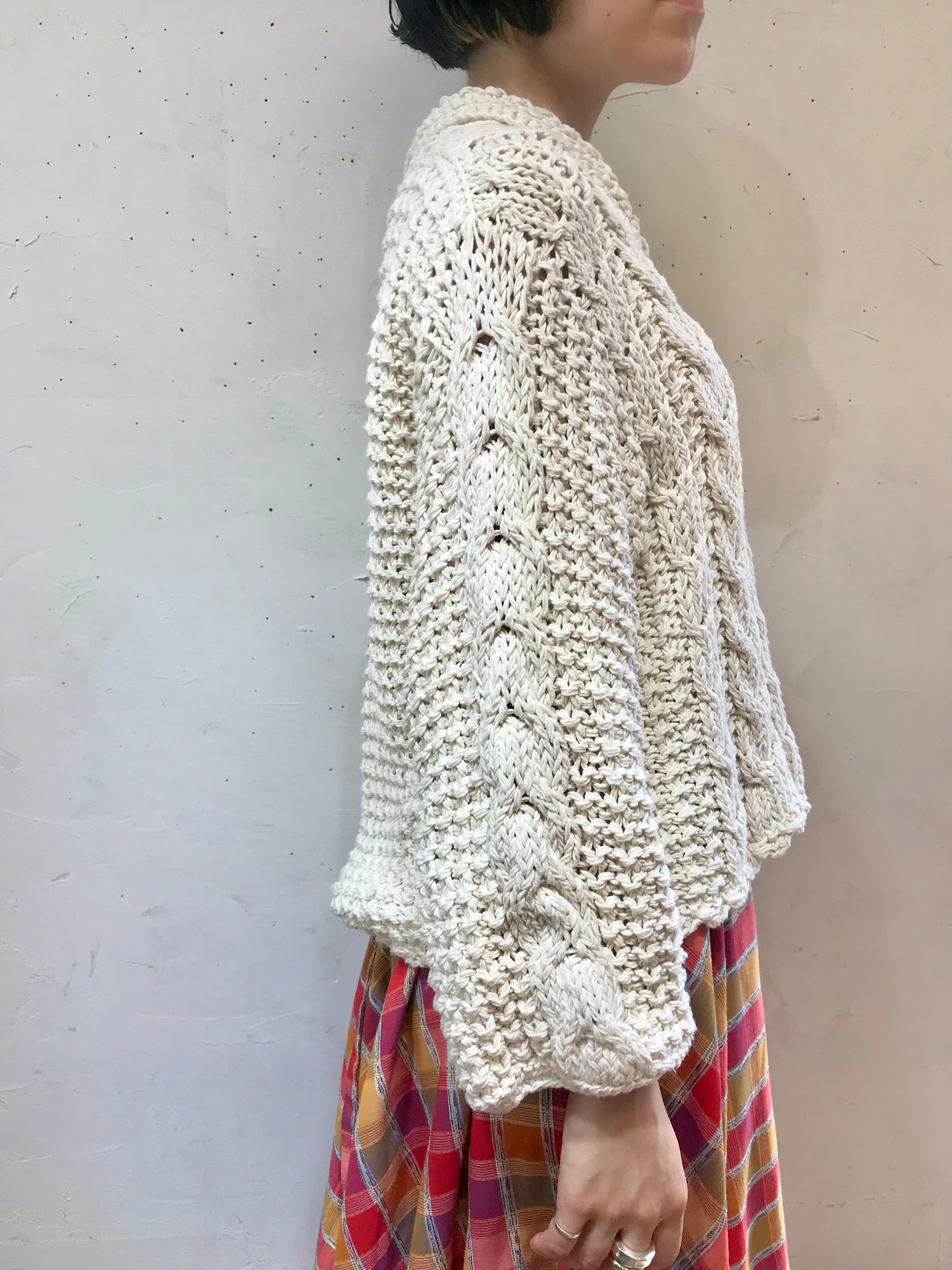 Vintage Cotton Knit Cardigan [H24772]