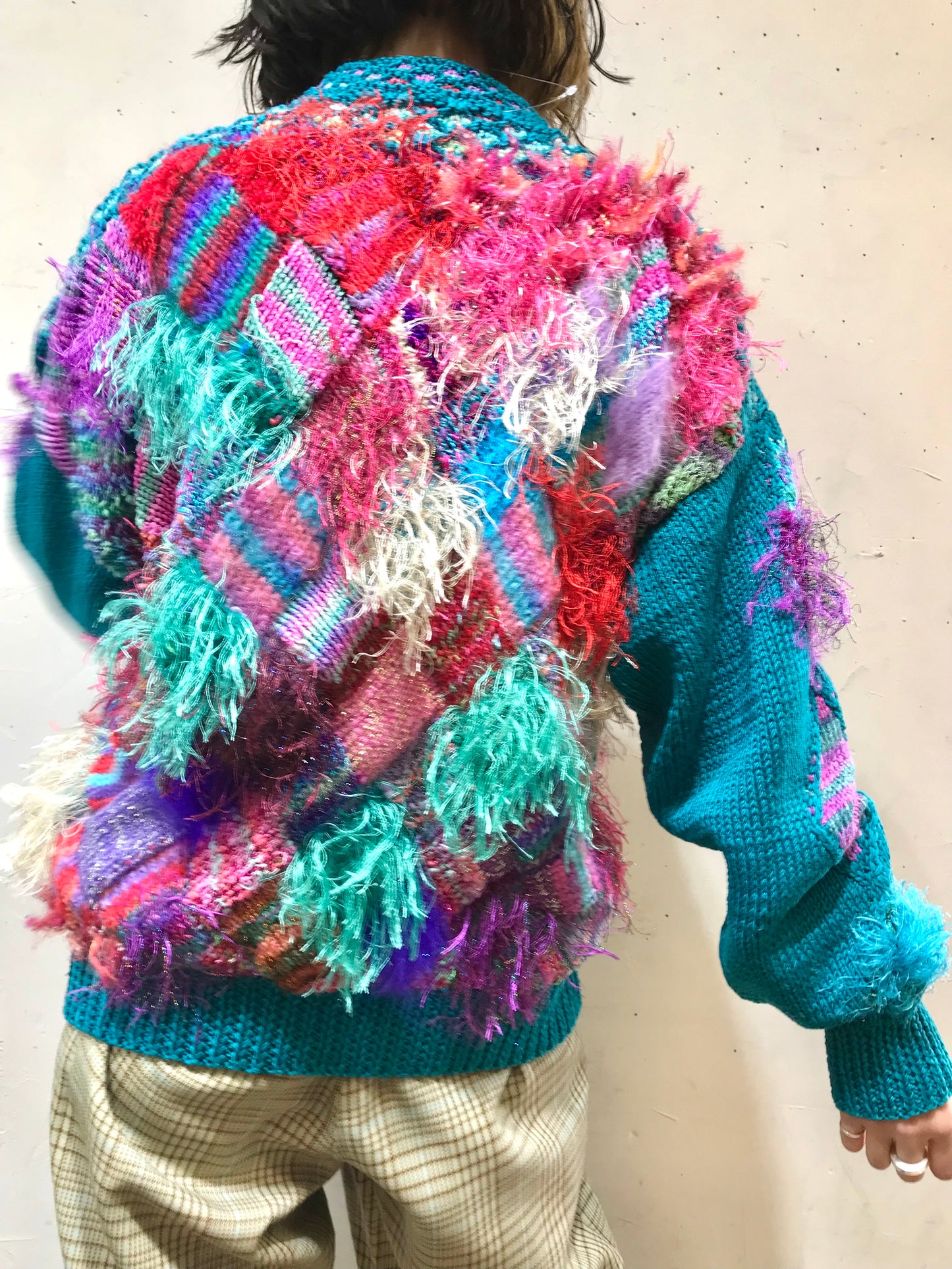 Vintage Hand Knit Cardigan [L25807]