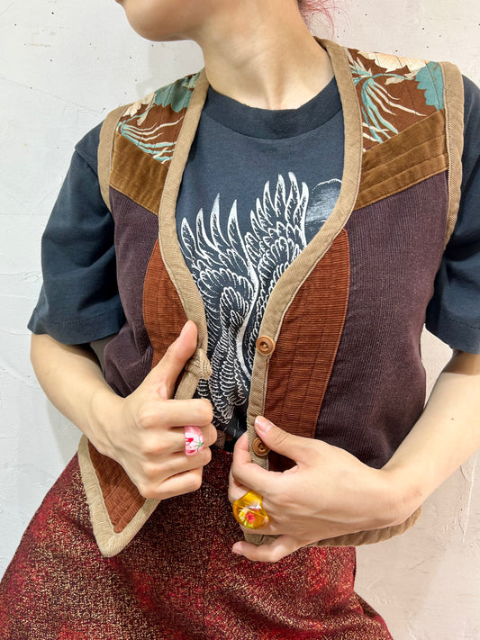 Vintage Patchwork Vest [I25020]