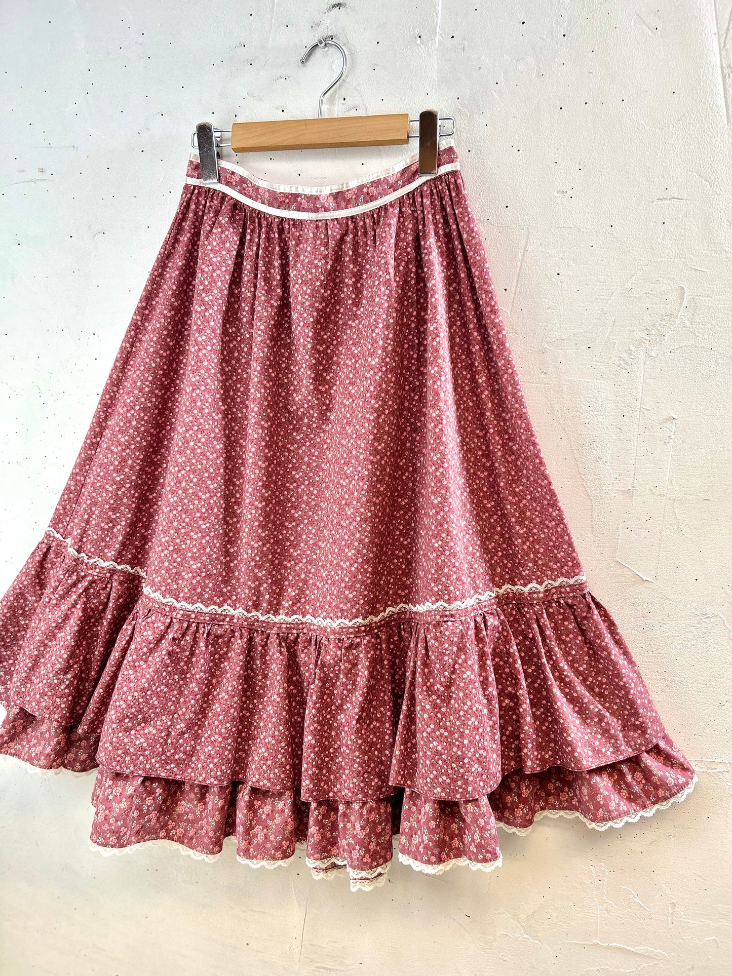 '70sVintage Tiered Skirt 〜Candi〜 California [G30692]