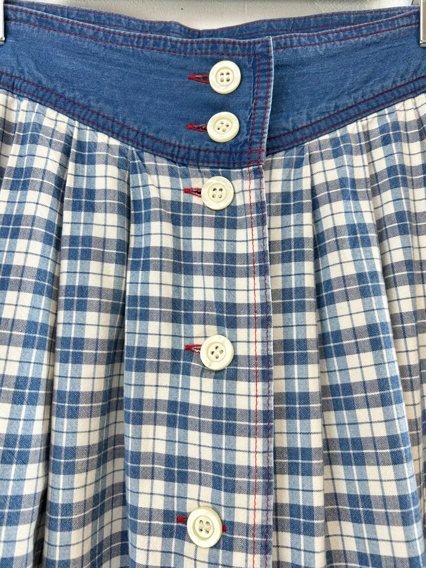 Vintage Plaid Skirt MADE IN GERMANY [F30463]