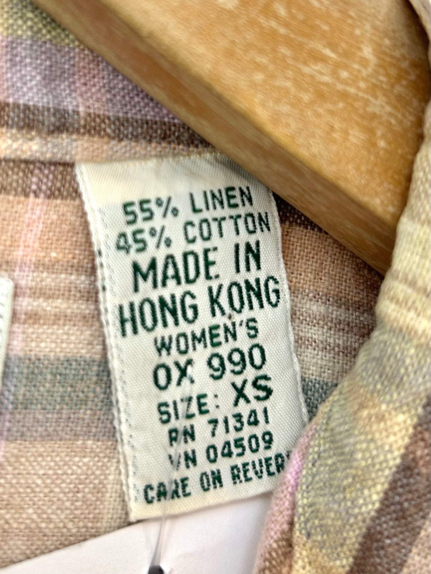 Vintage  Plaid Shirt [D30037]