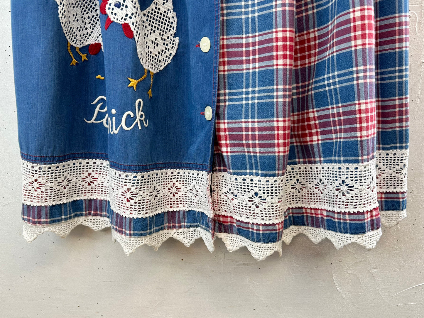 Vintage Plaid Skirt MADE IN GERMANY [F30463]