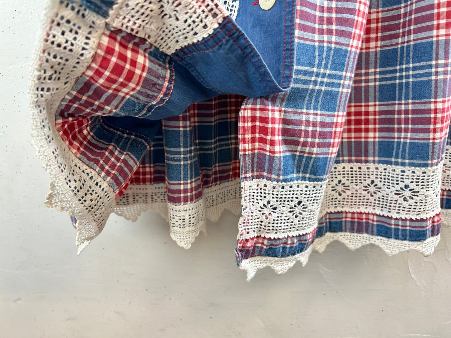 Vintage Plaid Skirt MADE IN GERMANY [F30463]