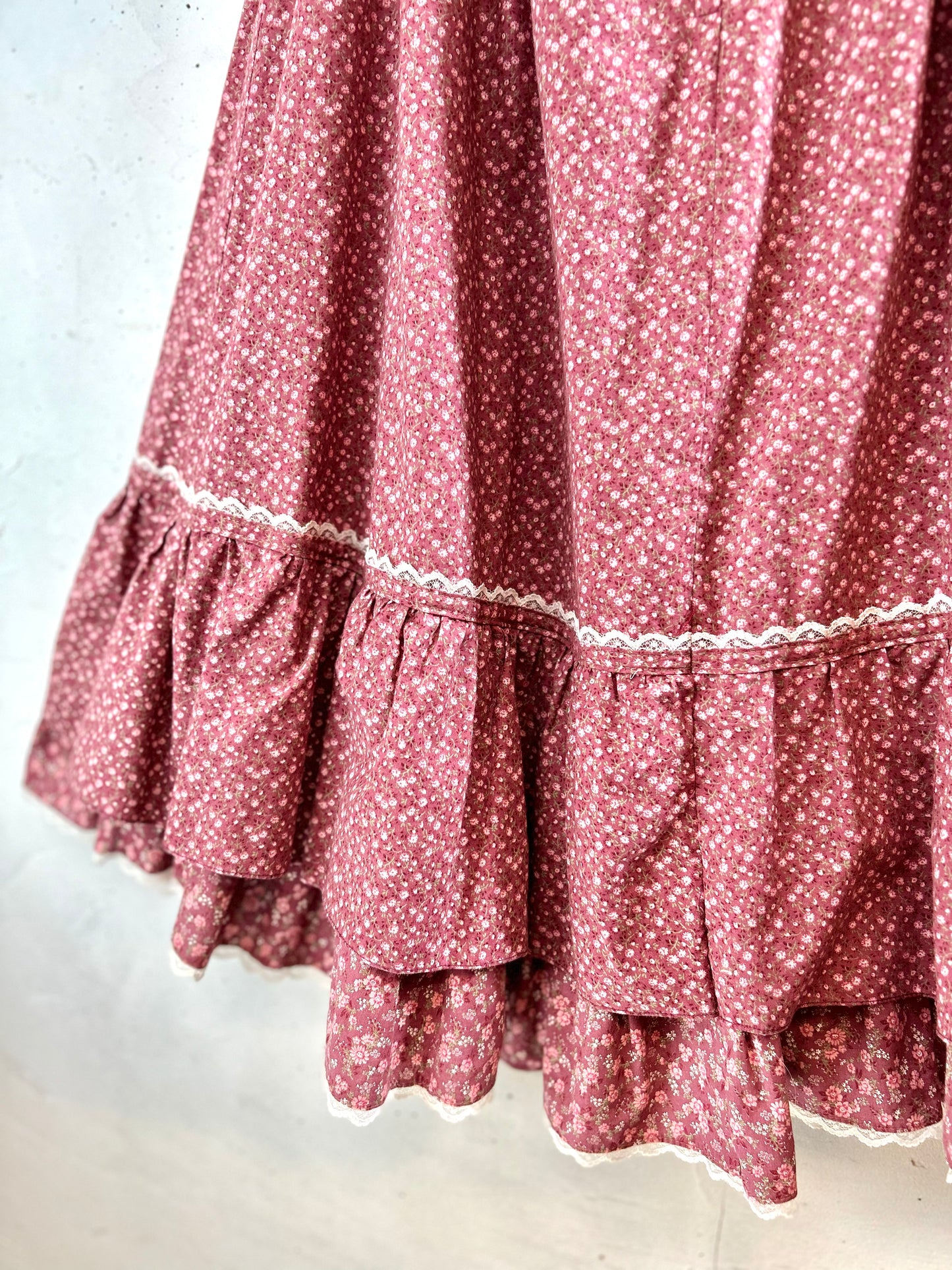'70sVintage Tiered Skirt 〜Candi〜 California [G30692]