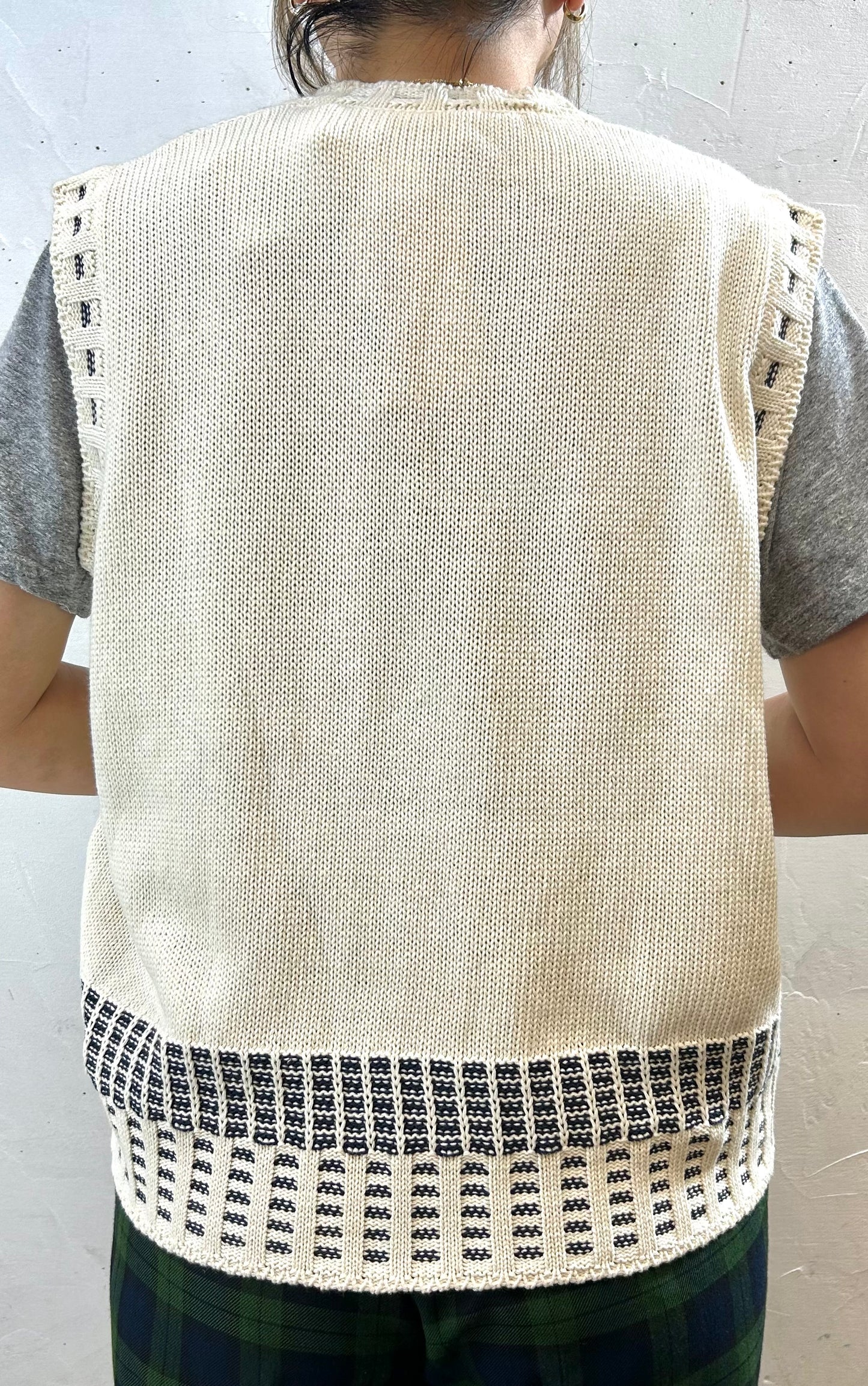 Vintage Knit Vest MADE IN ITALY[H28286]