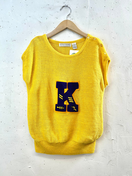 Vintage Knit Vest [D30036]