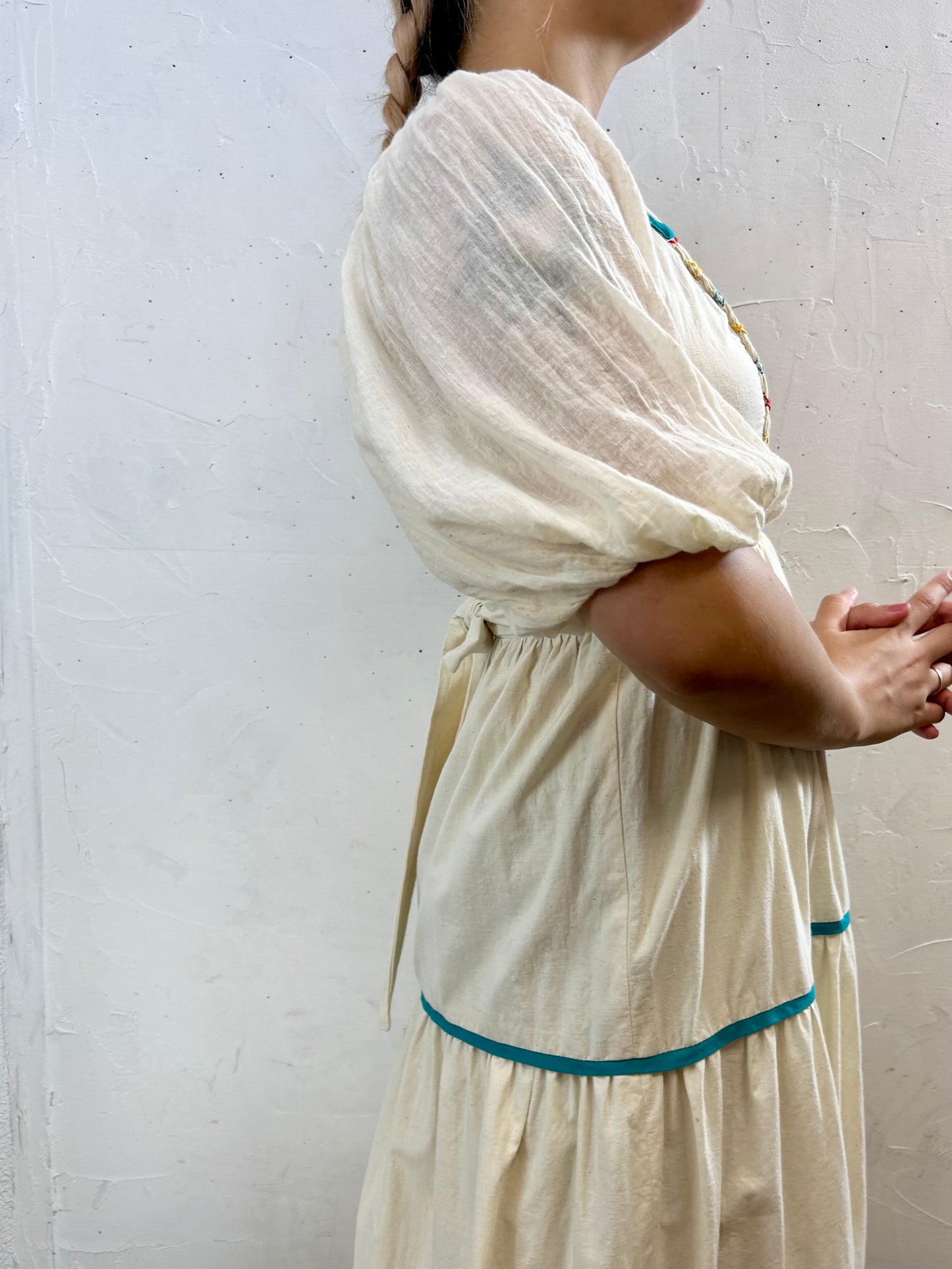 '70s Vintage Embroidery Dress [H28098]