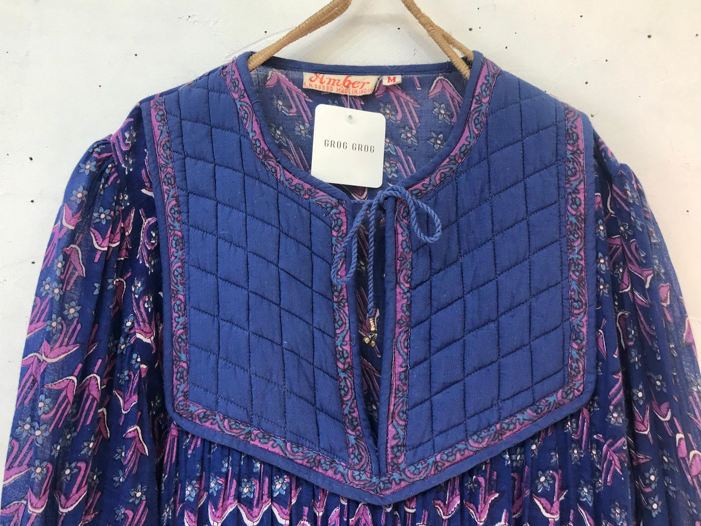 Vintage Indian Cotton Dress [H24766]