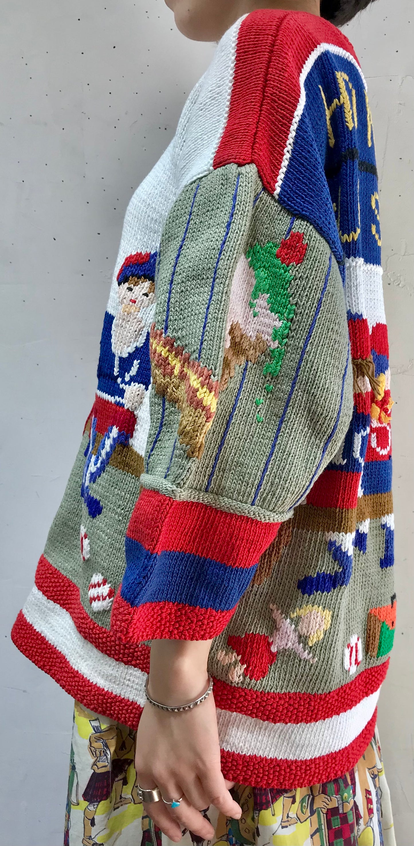 Vintage Cotton Knit Sweater  [J25177]