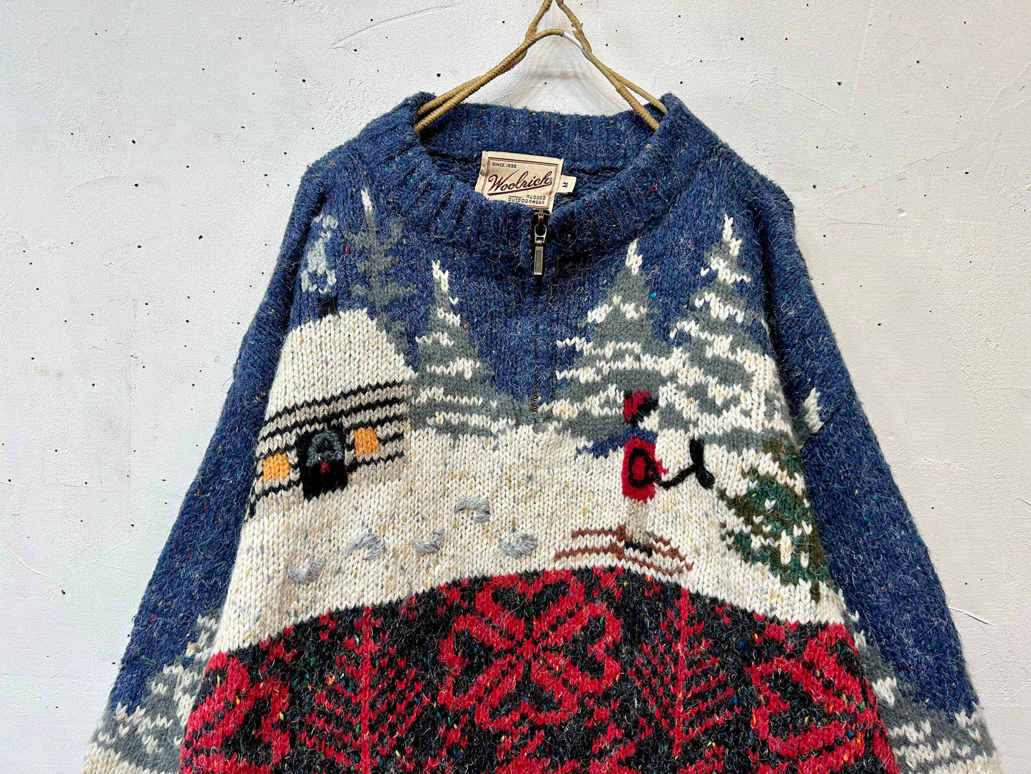 Vintage Hand Knit Sweater 〜Wool Rich〜 [K25662]