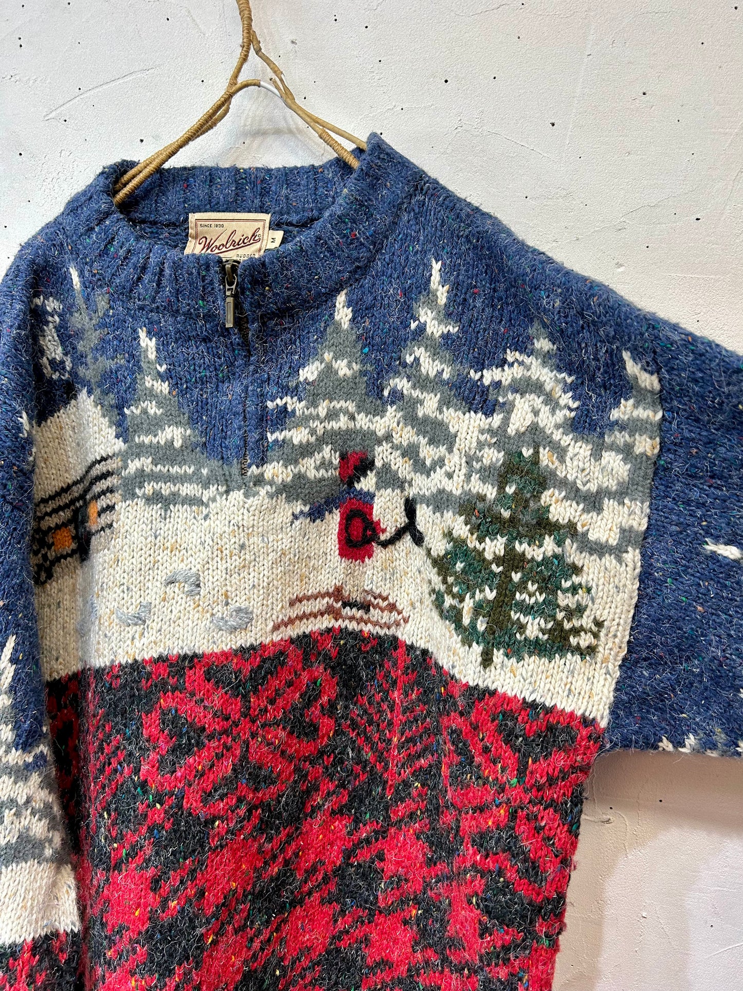 Vintage Hand Knit Sweater 〜Wool Rich〜 [K25662]