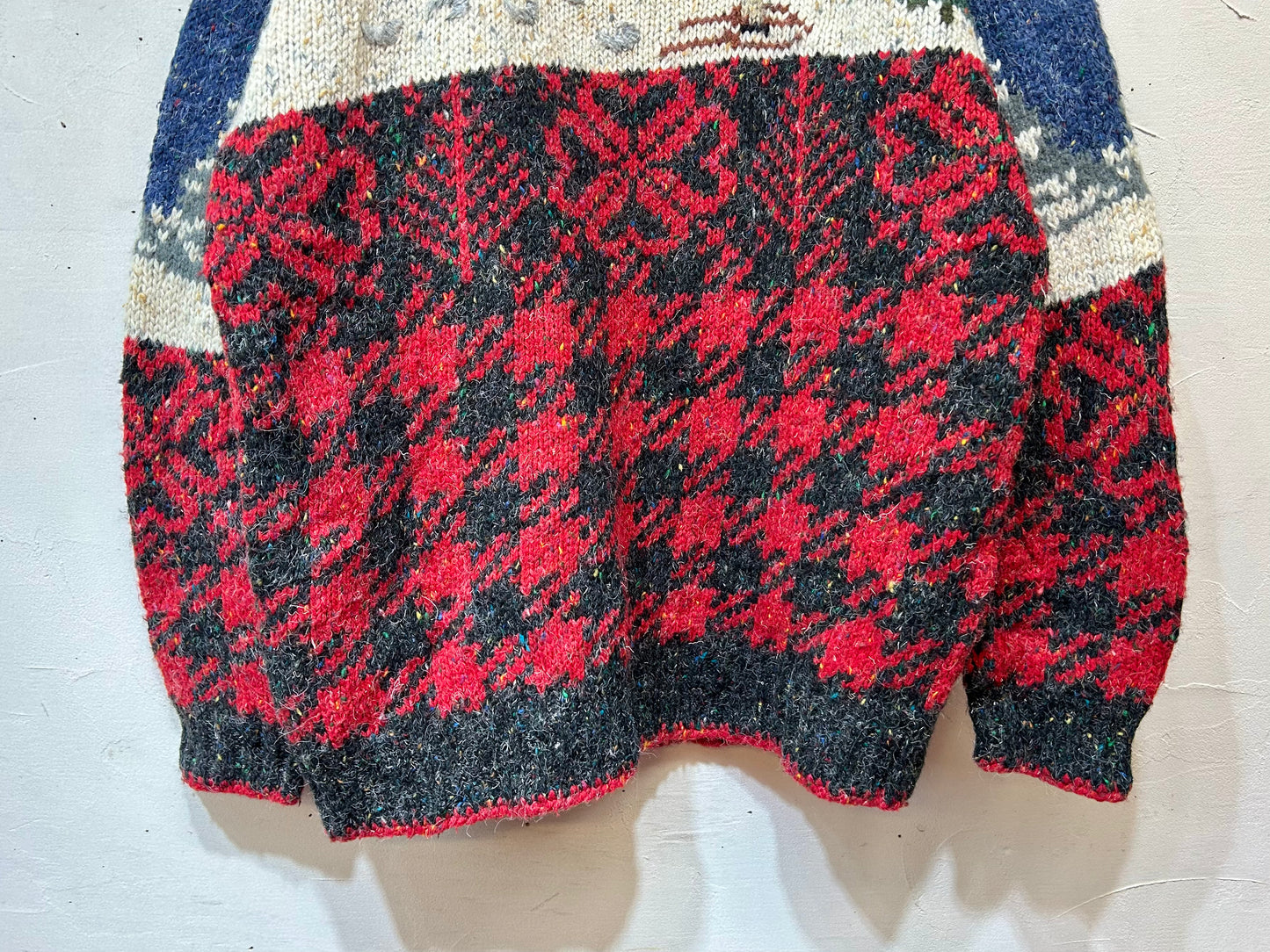 Vintage Hand Knit Sweater 〜Wool Rich〜 [K25662]