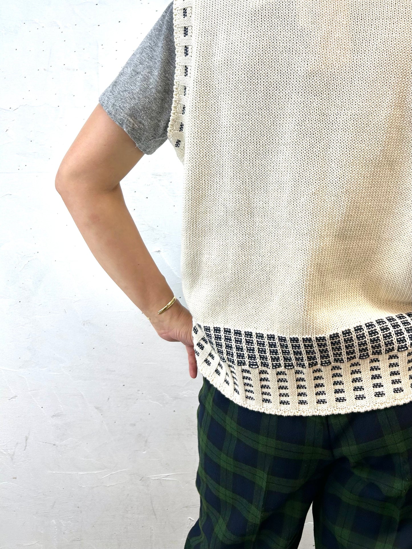 Vintage Knit Vest MADE IN ITALY[H28286]