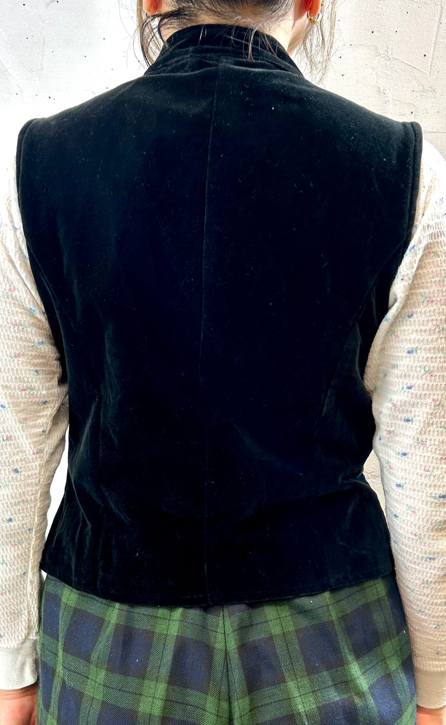 Vintage Velours Vest MADE IN USA [H28289]