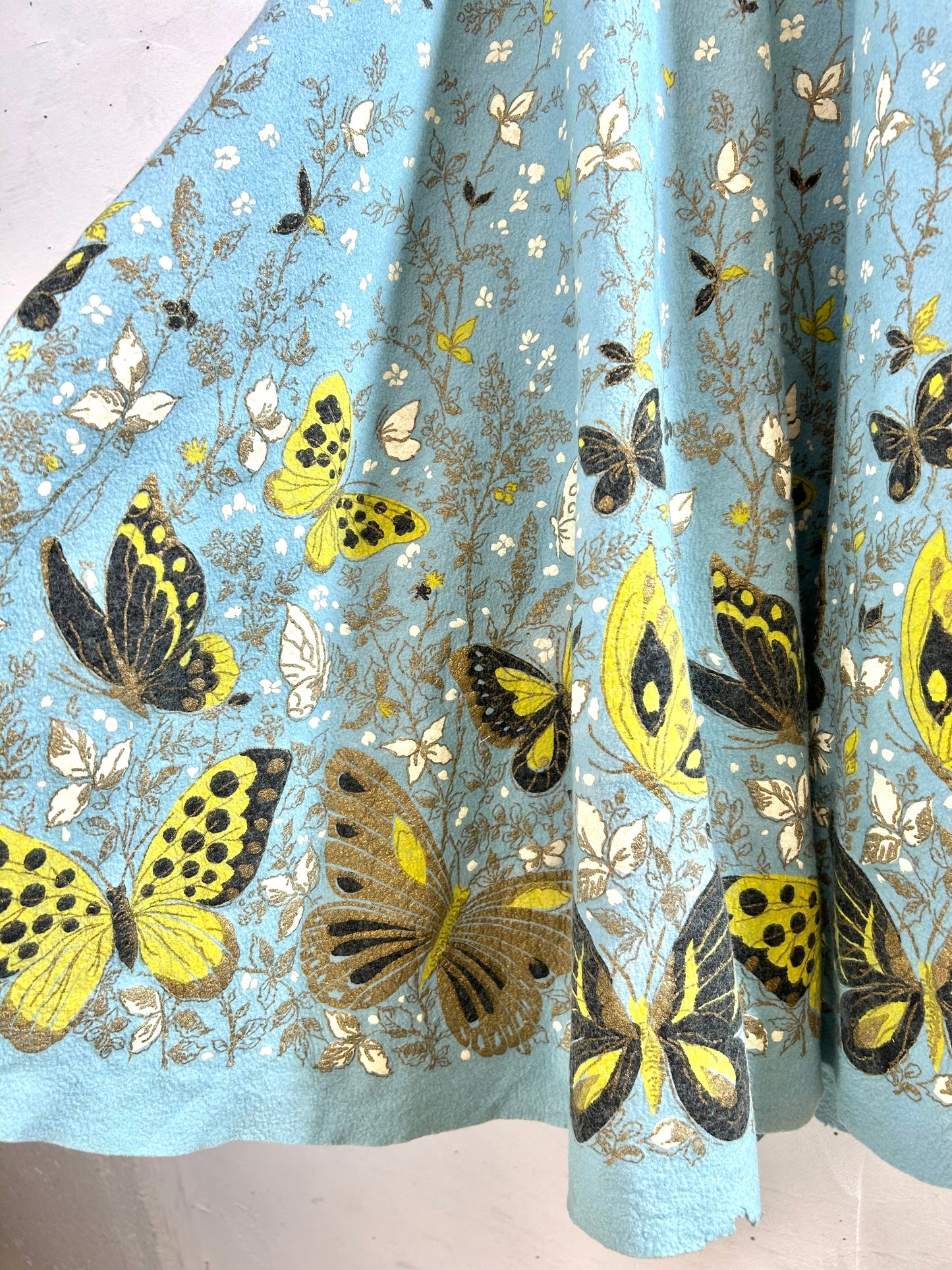 ’50s Vintage End Pattern Skirt [A29386]